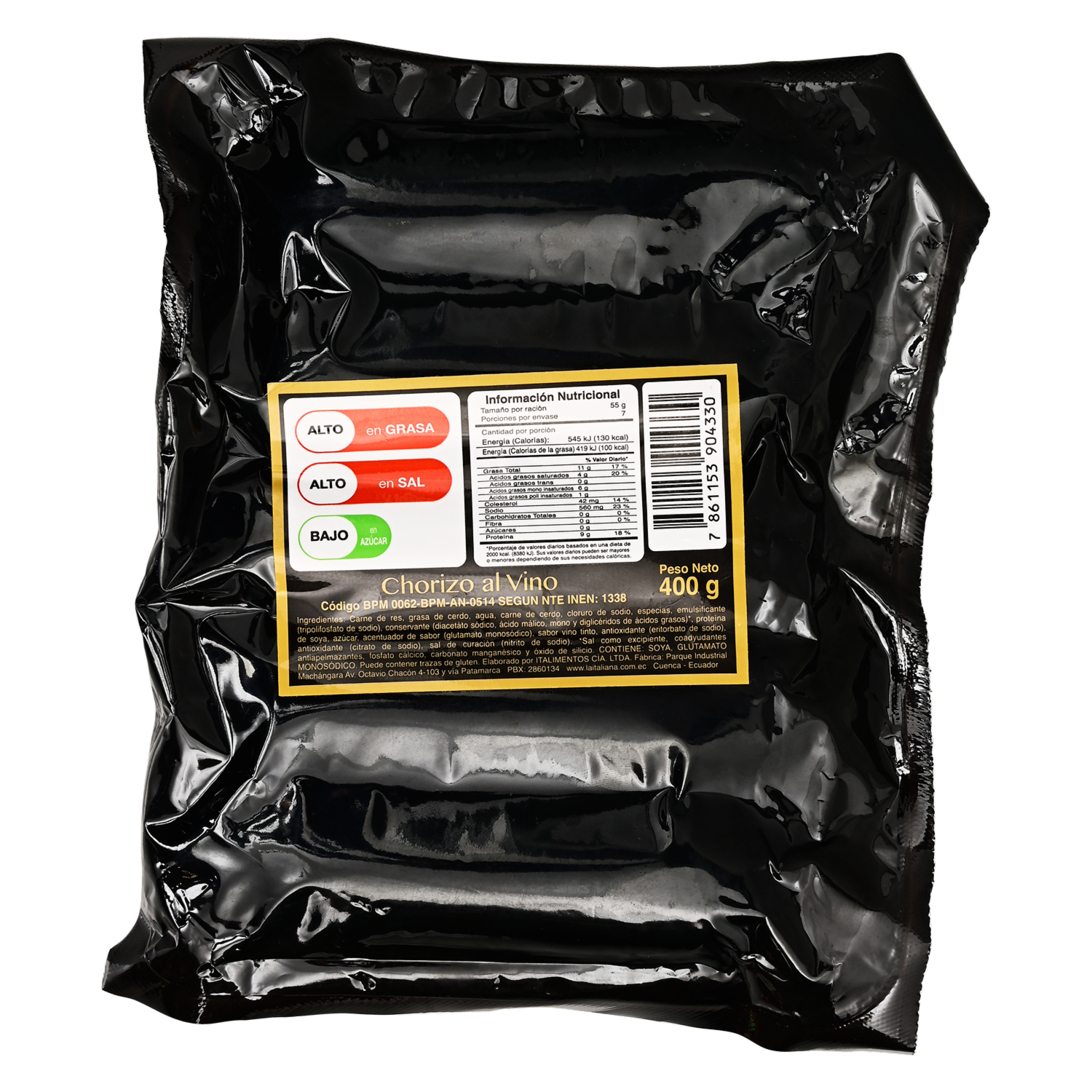 Chorizo Al Vino LA ITALIANA 400 G