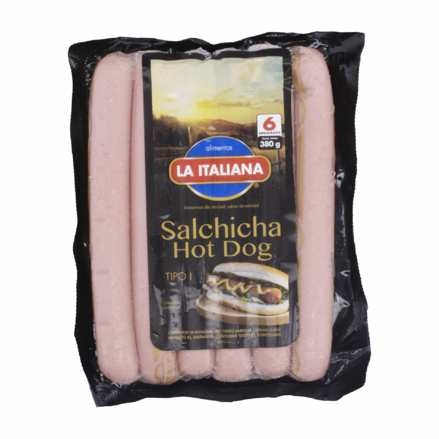 Salchichas Para Hot Dog LA ITALIANA 380 G