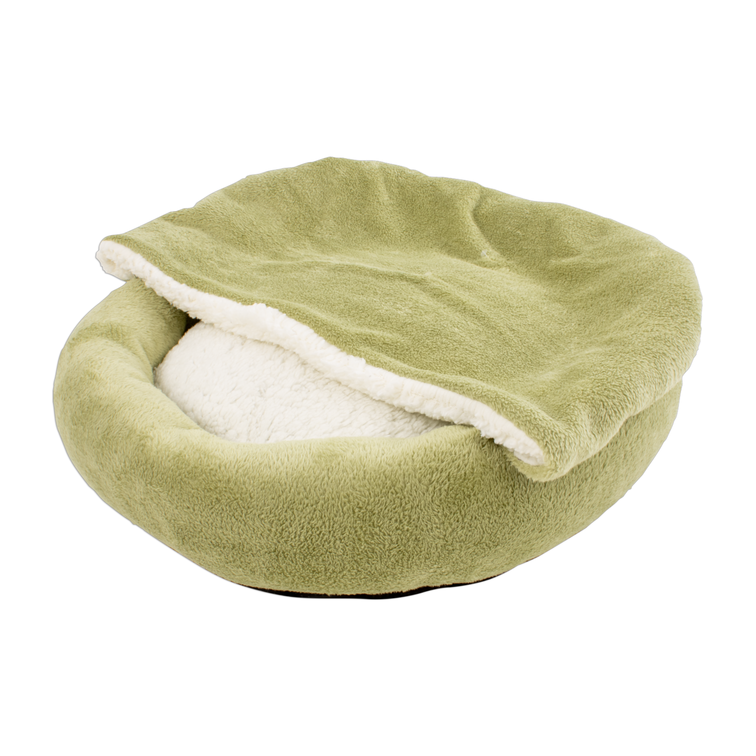 Cama Con Cobija Redonda Para Mascota THE PET FACTORY Talla Small