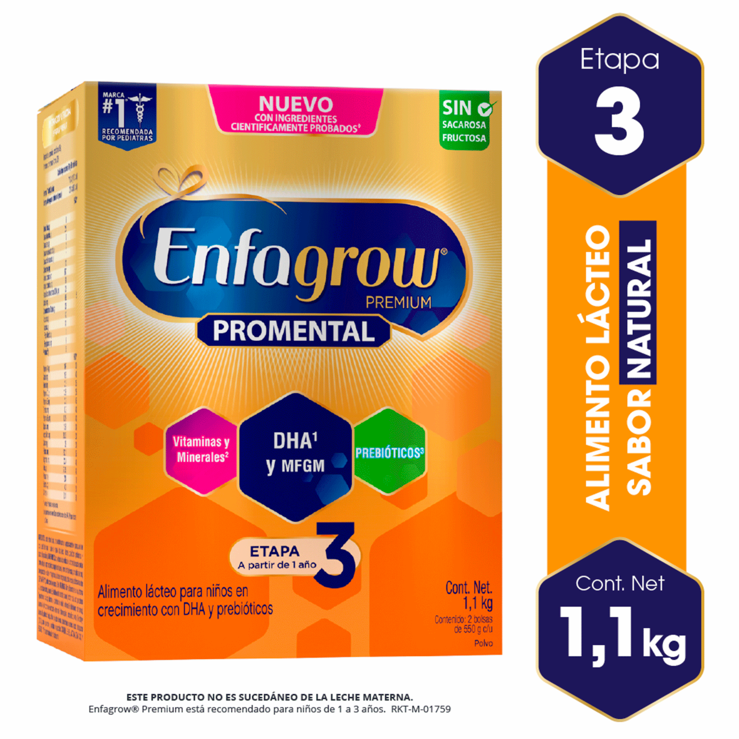 Leche Infantil Tercera Etapa Premium Prometal ENFAGROW 1100 G