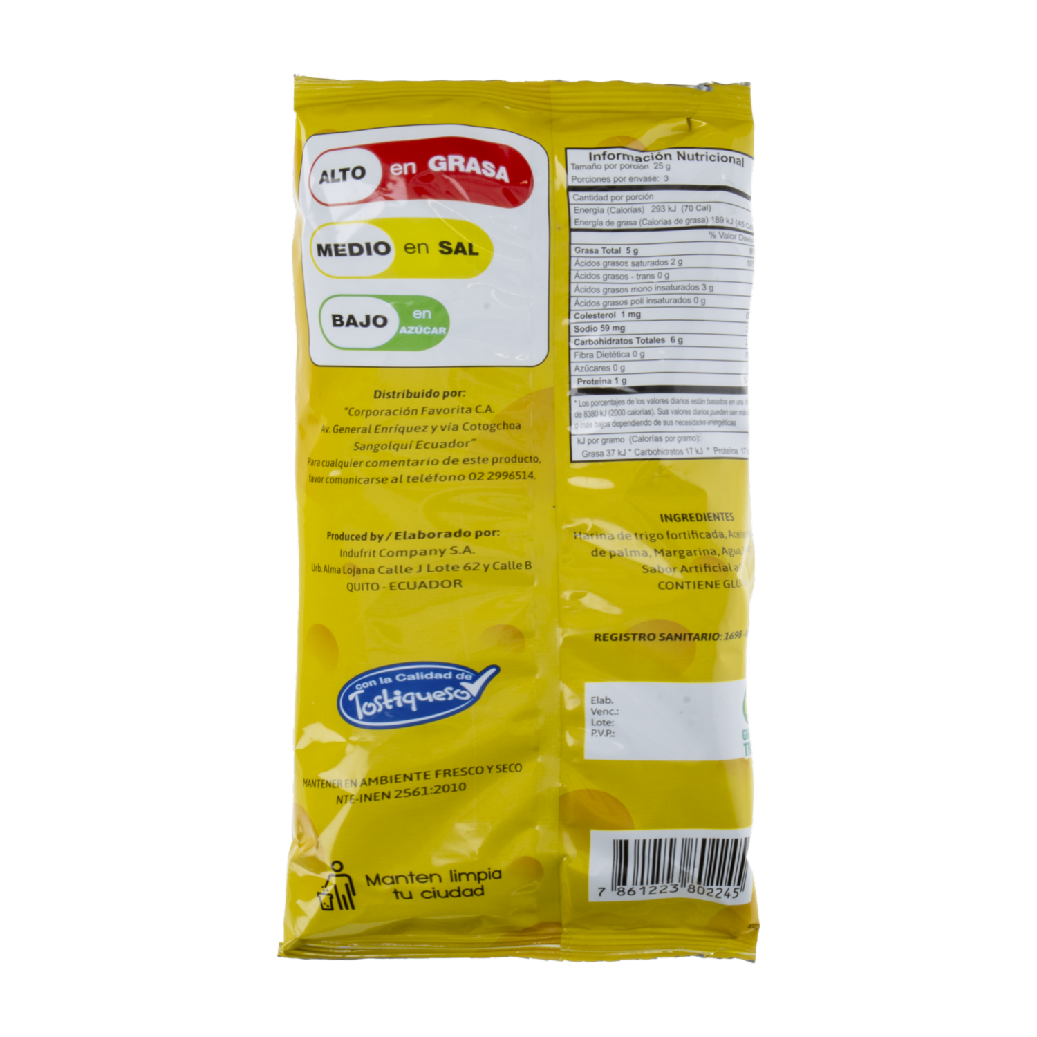 Bocaditos De Harina De Trigo Sabor A Queso KRASH 75 G