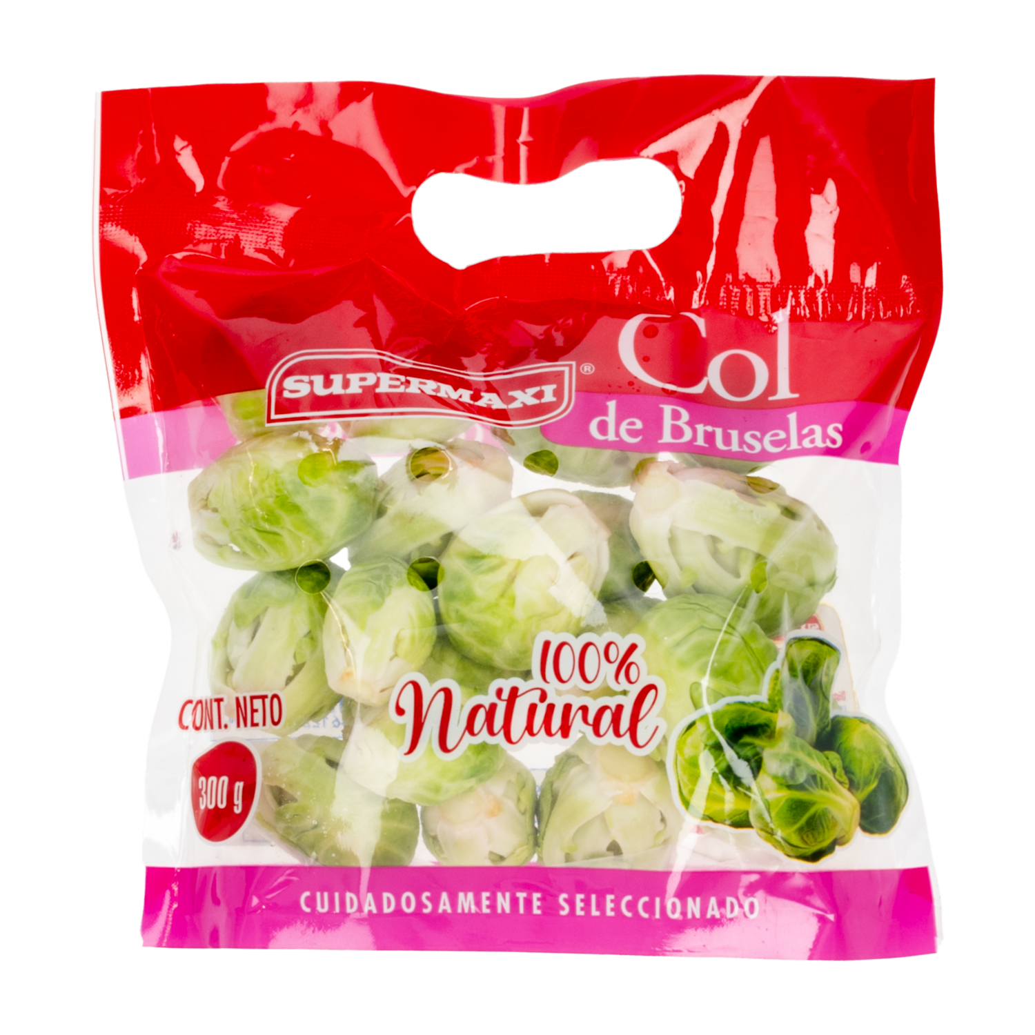 Col De Bruselas 100% Natural SUPERMAXI 300 G