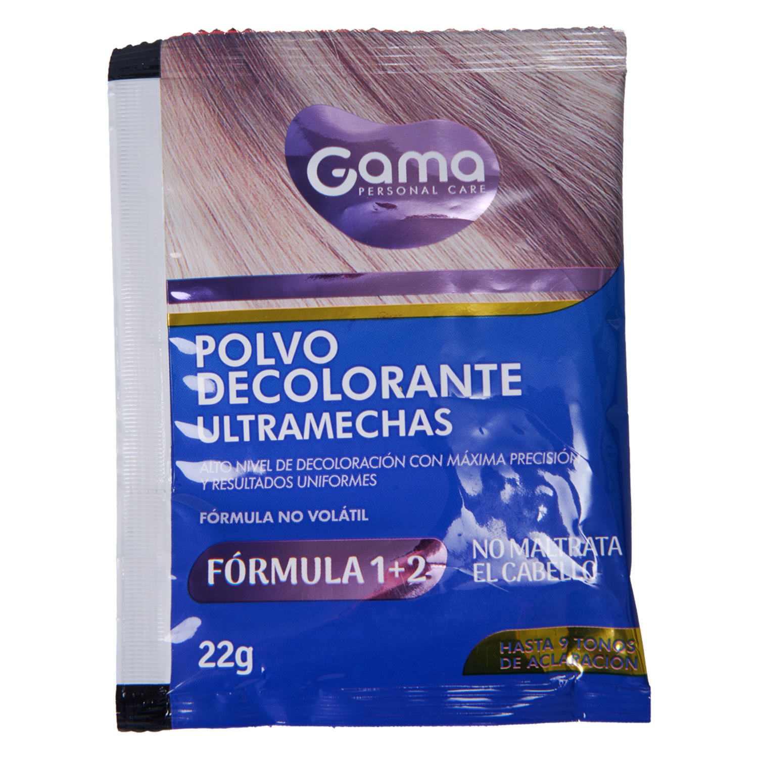 Polvo Decolorante En Polvo Ultramechas Fórmula No Volátil GAMA 22 G