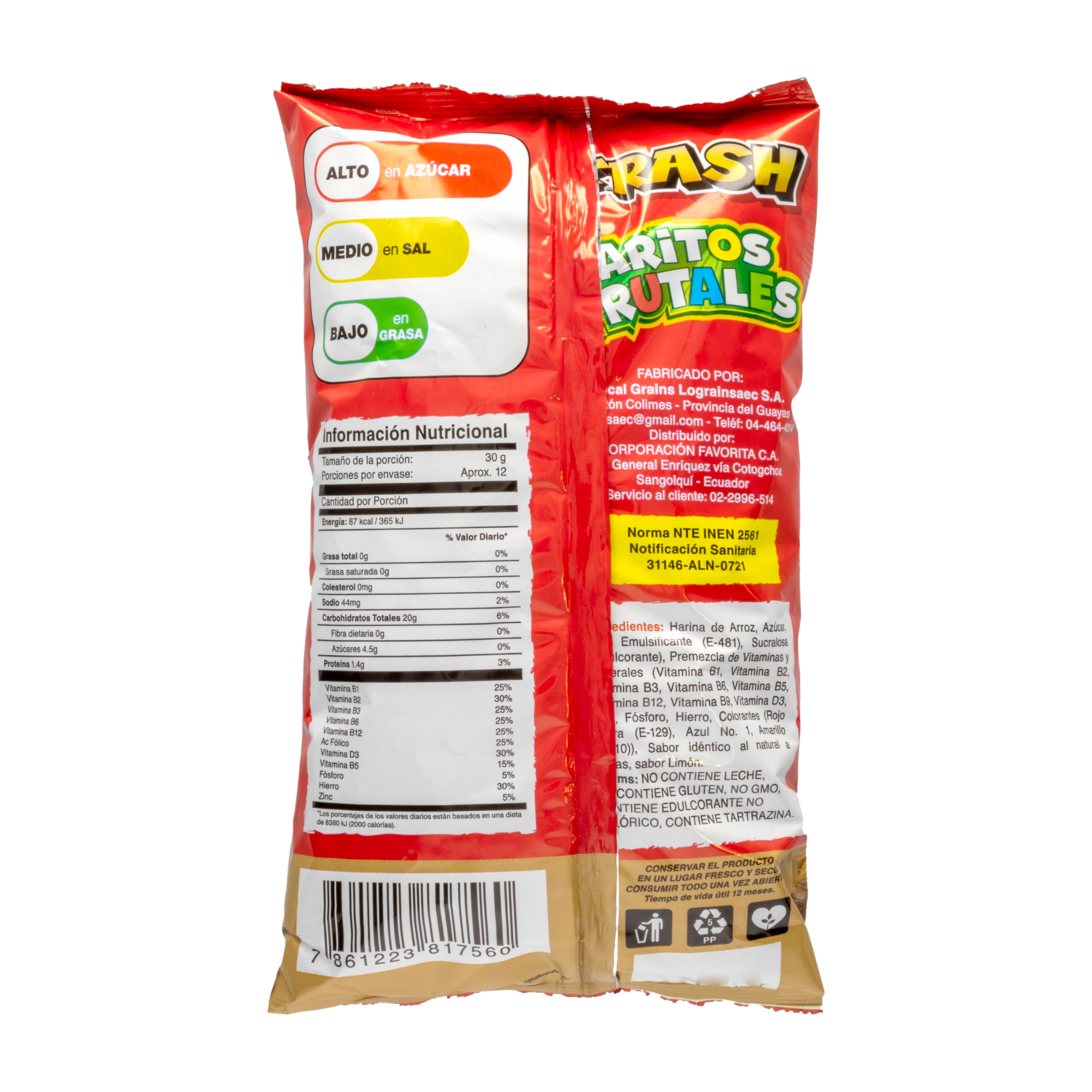 Cereal Aritos Frutales KRASH 350 G