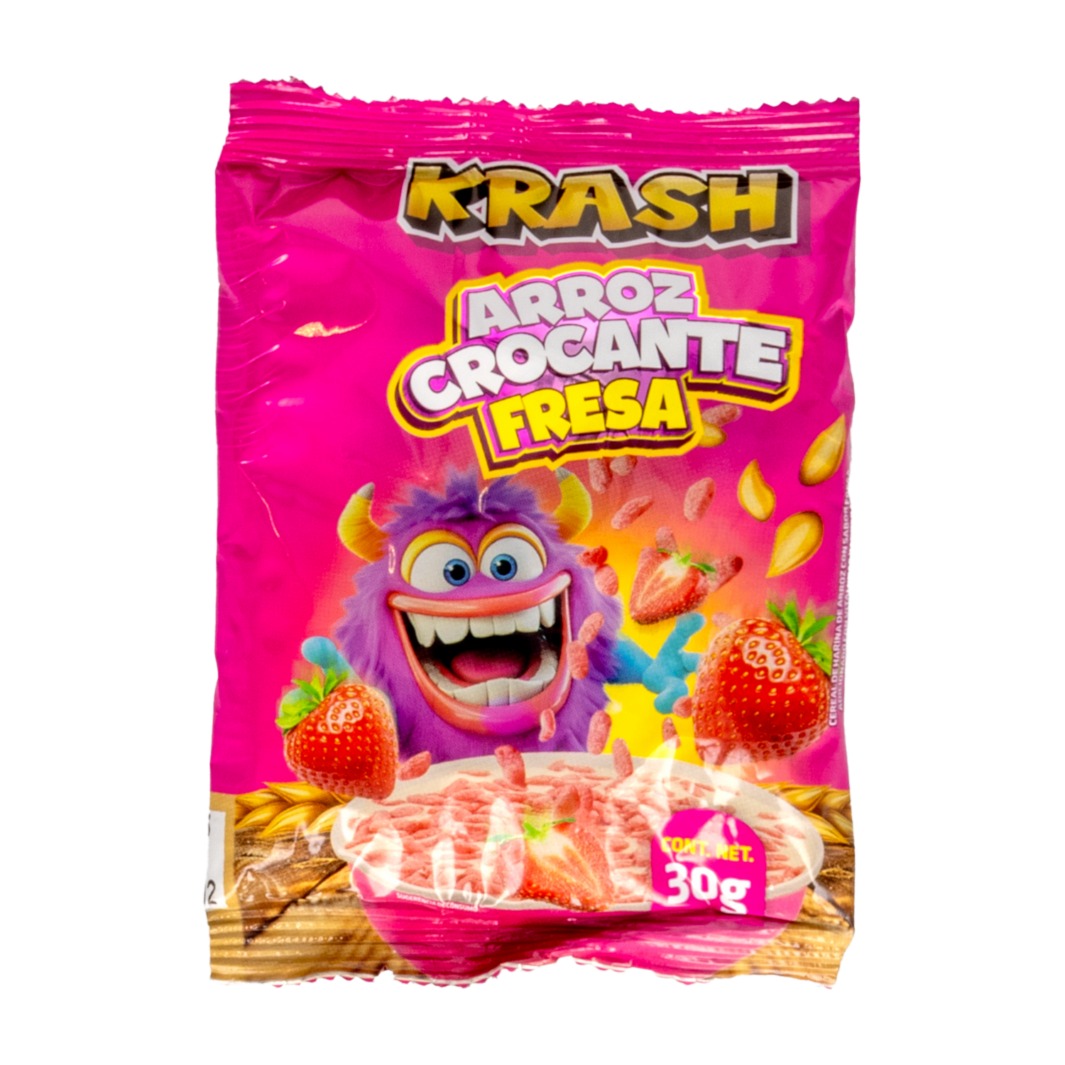 Cereal Crocante Sabor A Fresa KRASH 30 G