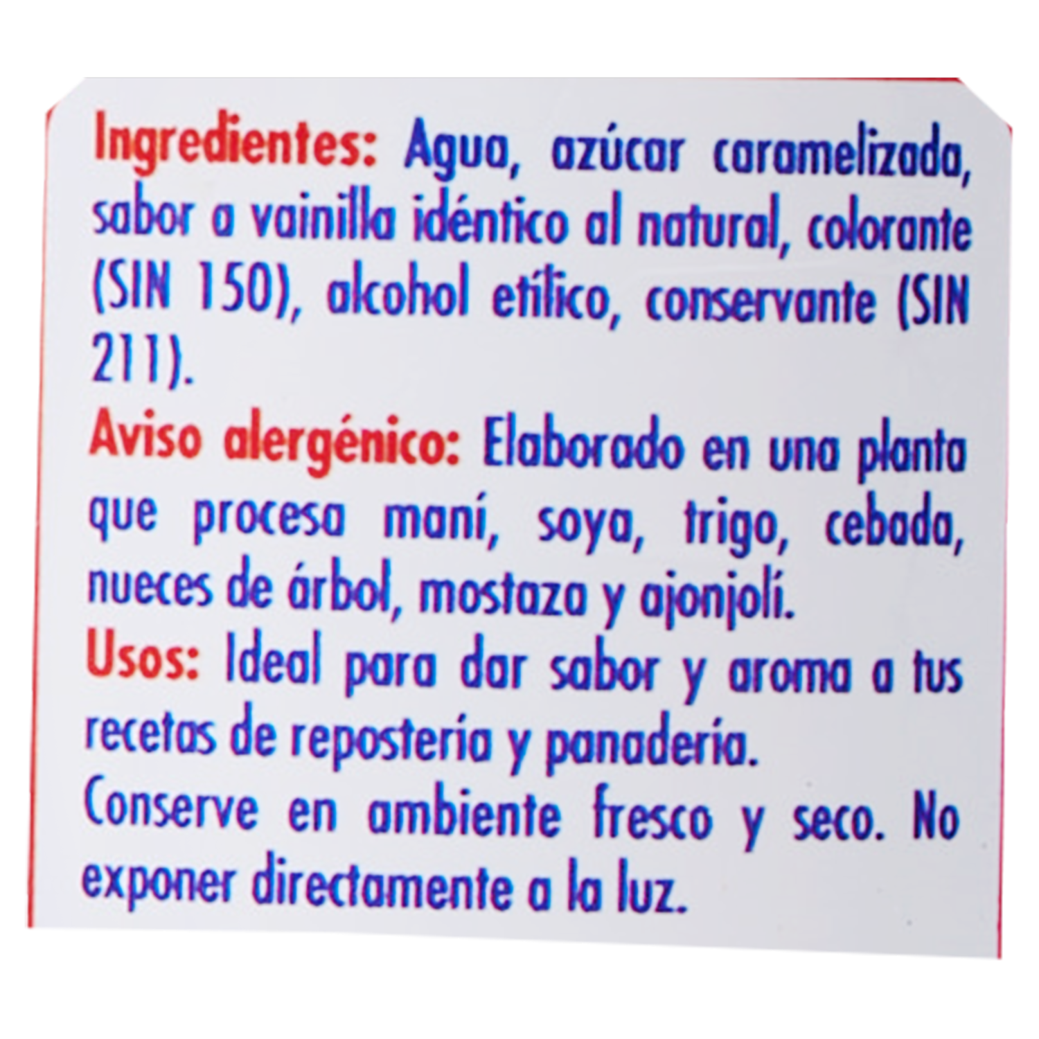 Esencia De Vainilla Tradicional LA ORIGINAL 100 Ml