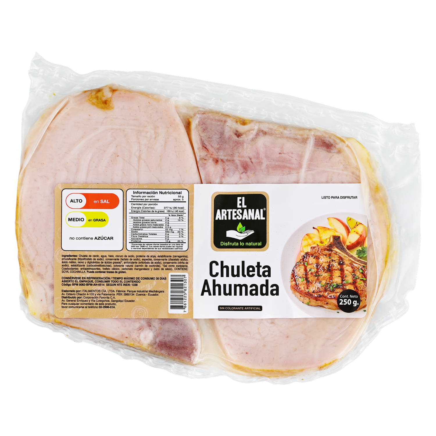 Chuleta Ahumada EL ARTESANAL 250 G