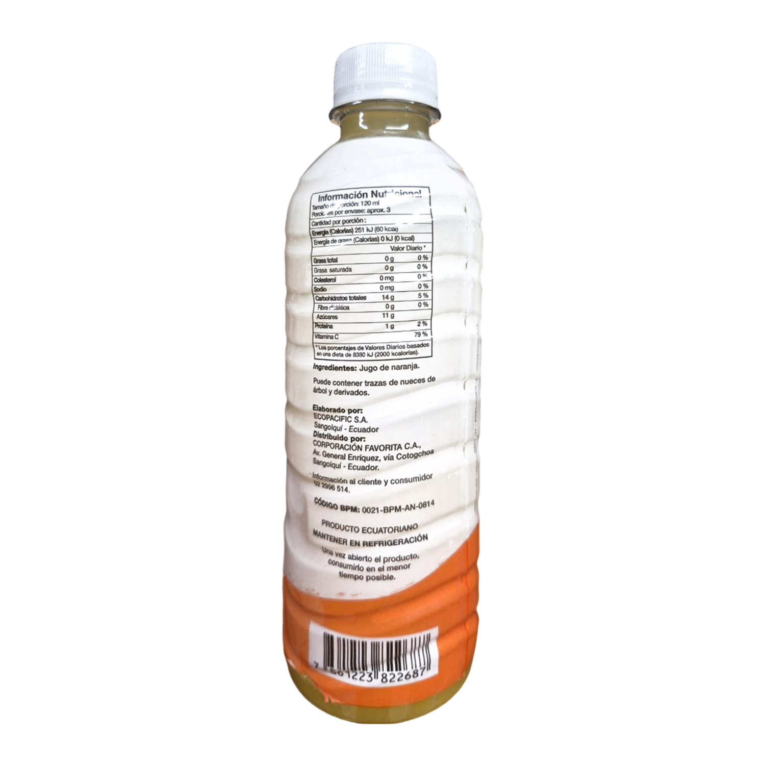 Jugo De Naranja En Botella EL ARTESANAL 350 Ml
