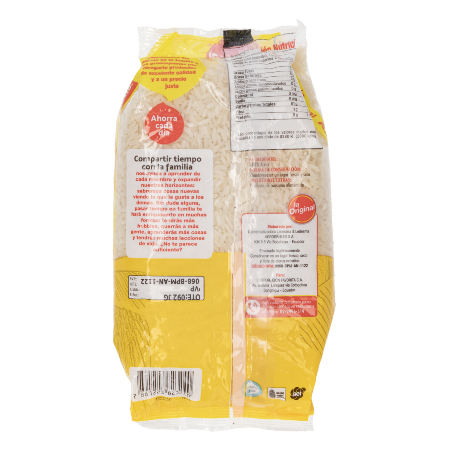 Arroz Blanco Natural LA ORIGINAL 1 Libra
