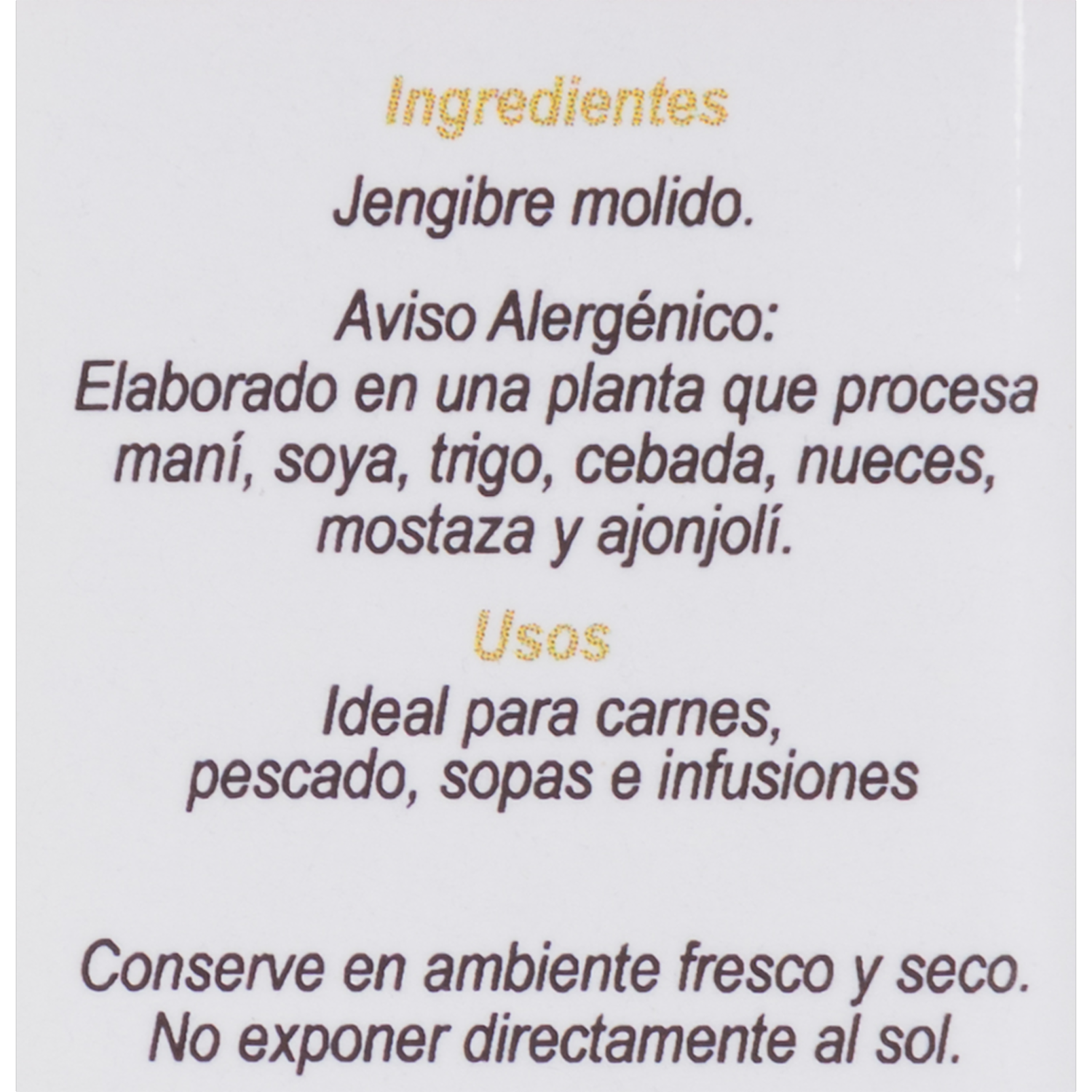 Jengibre Natural CONDIMENSA 90g