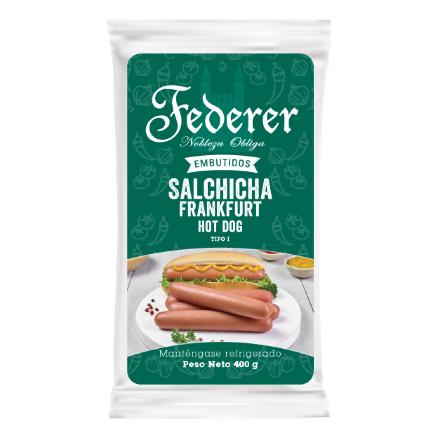Salchicha Frankfurt FEDERER 400 G