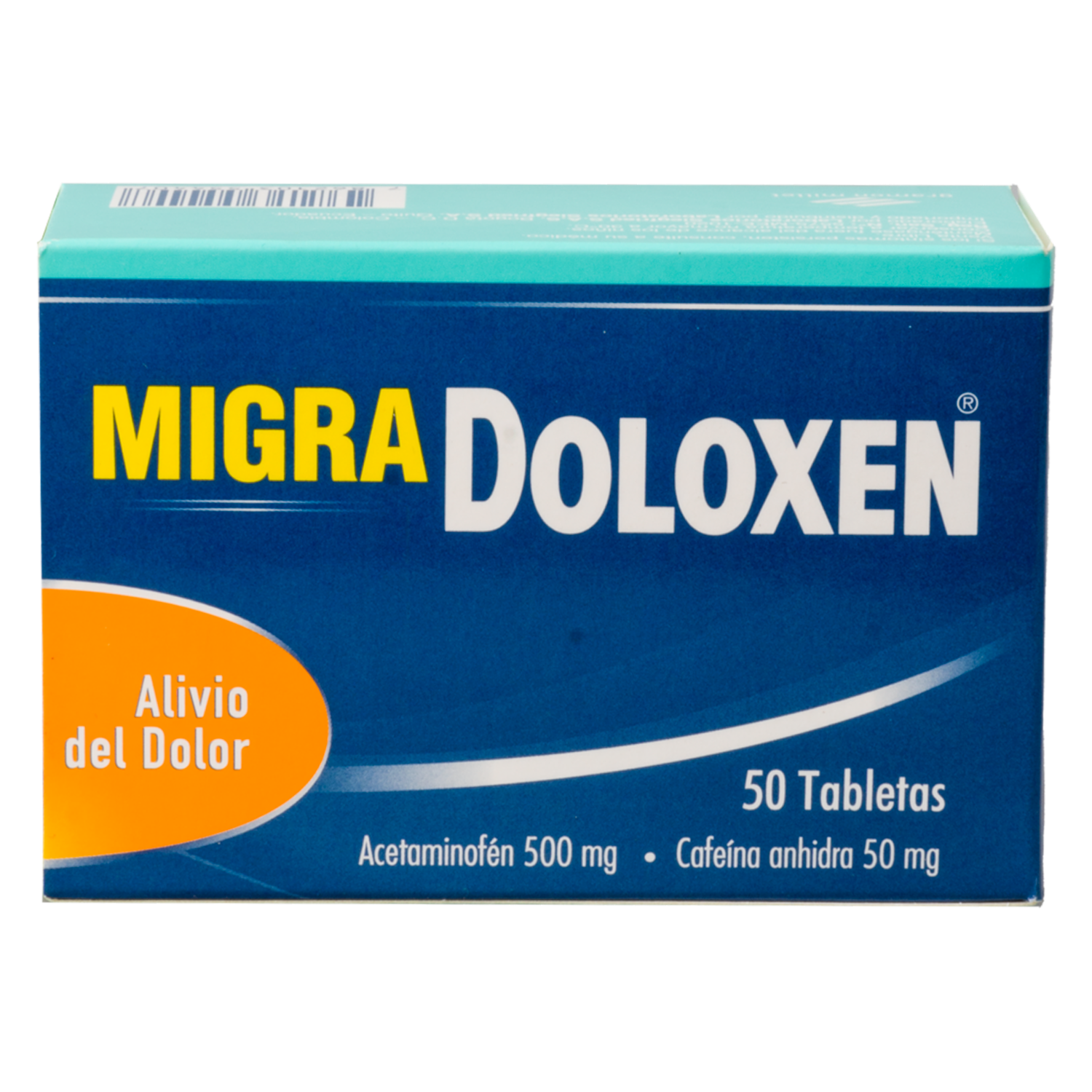 Analgésico Acetaminofén MIGRA DOLOXEN 50 Tabletas
