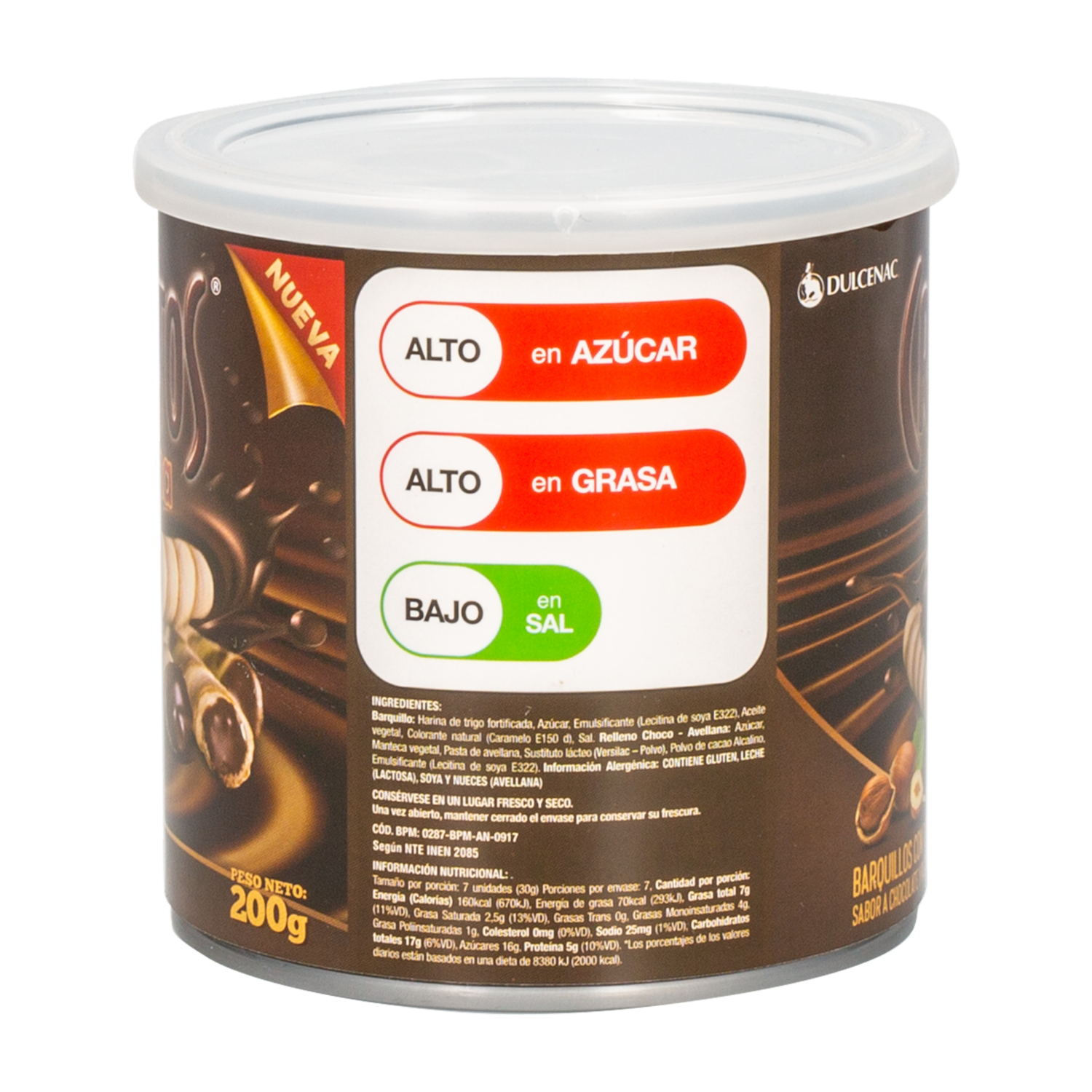 Barquillos De Avellana En Lata CROKITOS 200   G