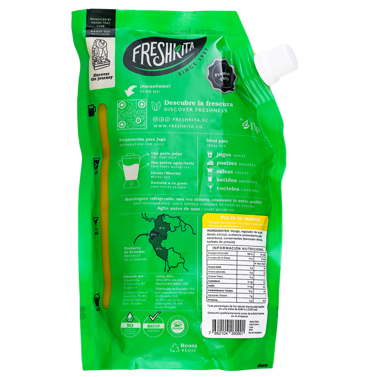 Pulpa De Mango FRESHKITA 450 G