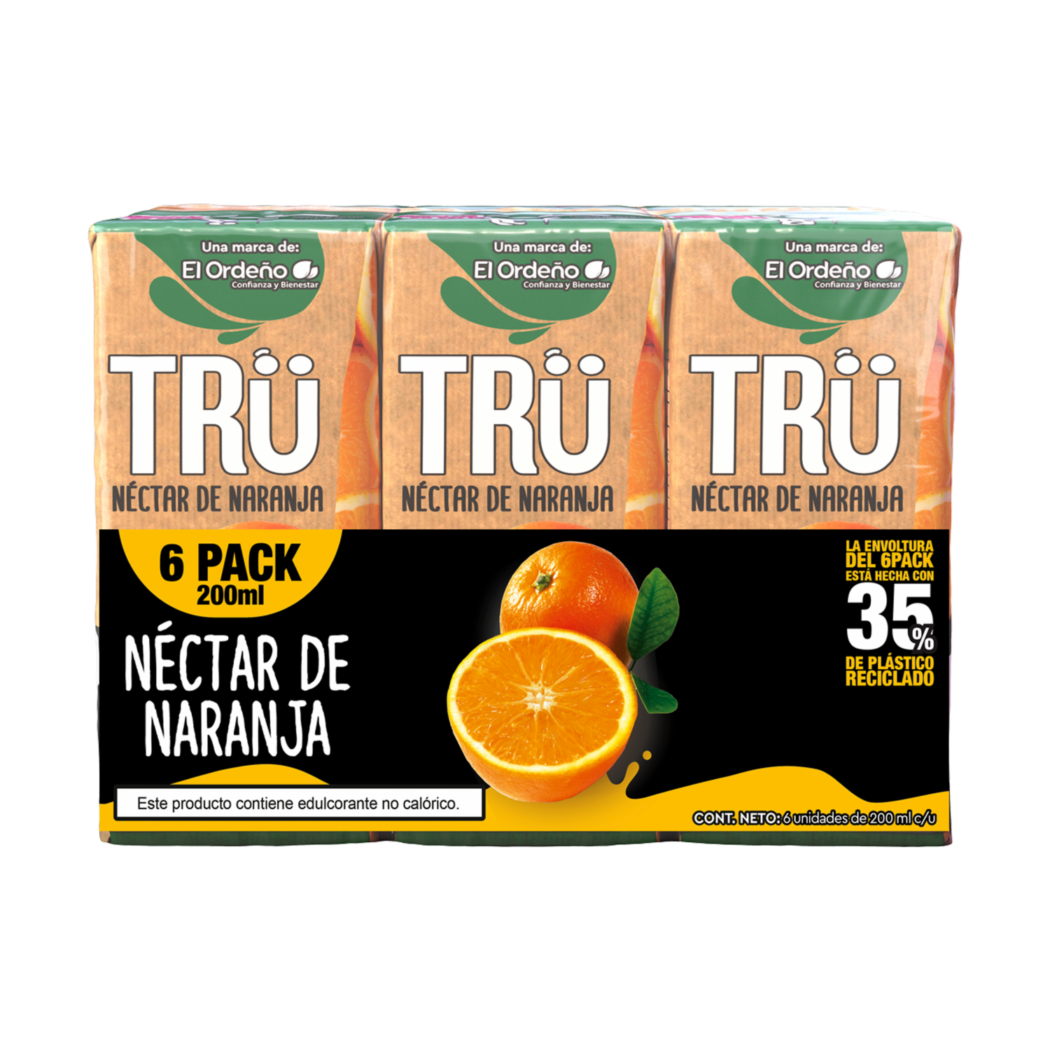 Néctar De Naranja TRÜ 6 X 200 Ml