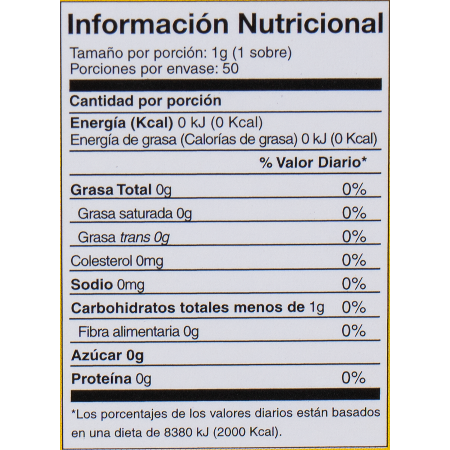 Endulzante De Vainilla Extracto Natural STEVIA LIFE 50 G