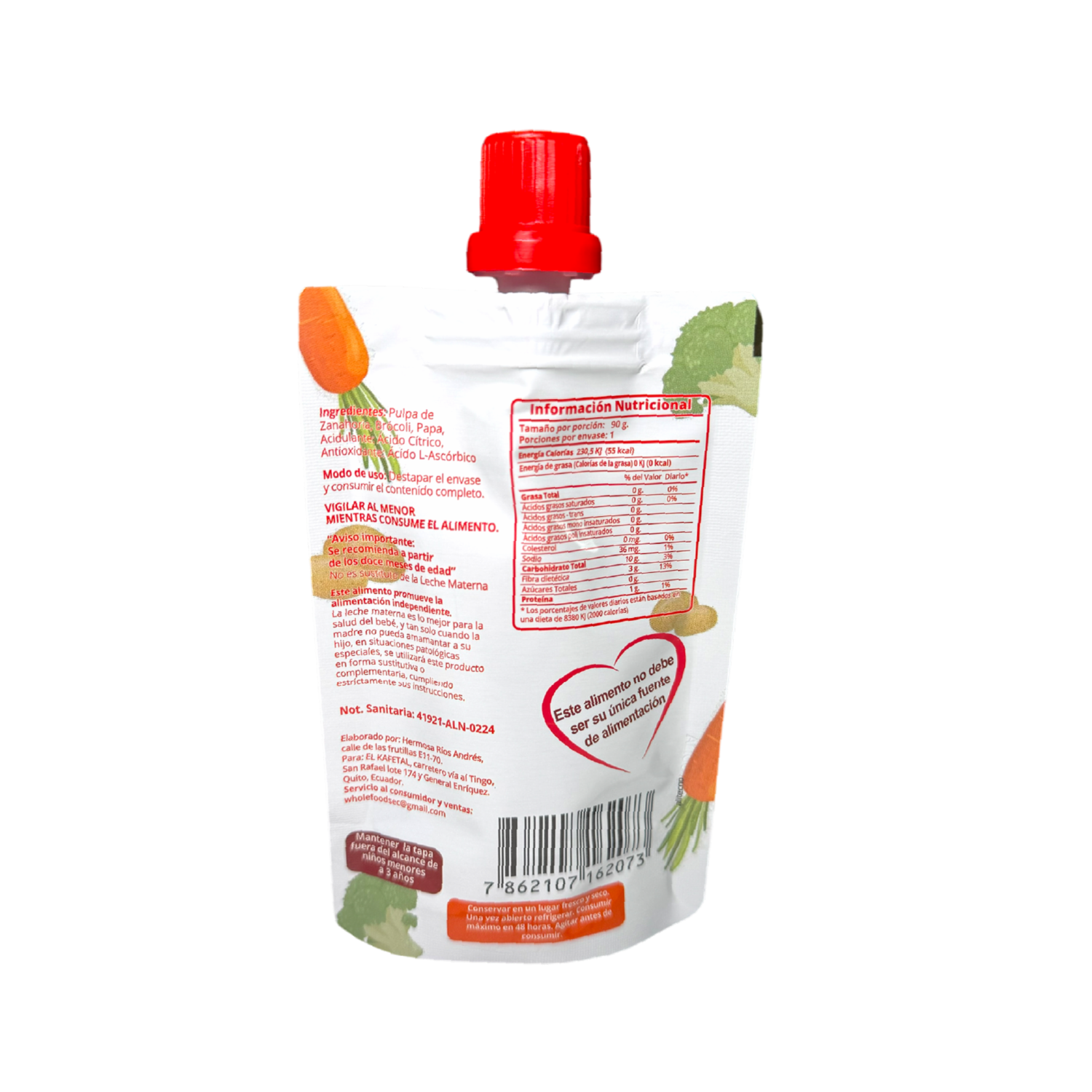 Compota Veggie Lovers YUMMY BABY 90 G