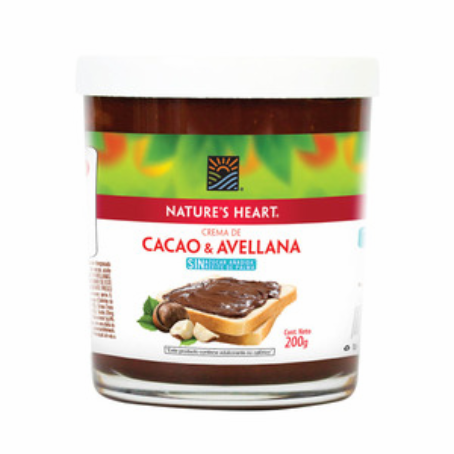 Crema De Cacao Y Avellanas Sin Azúcar NATURE’S HEART 200 G