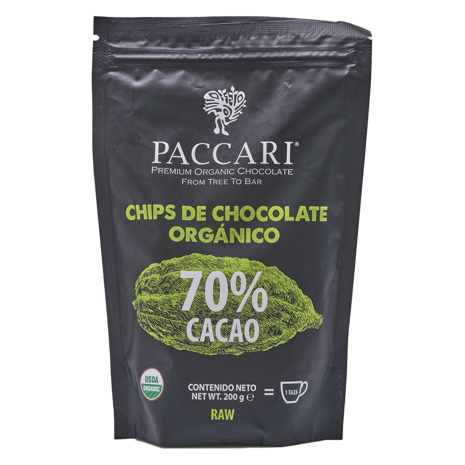 Chocolate En Gotas Al 70% PACCARI 200 G