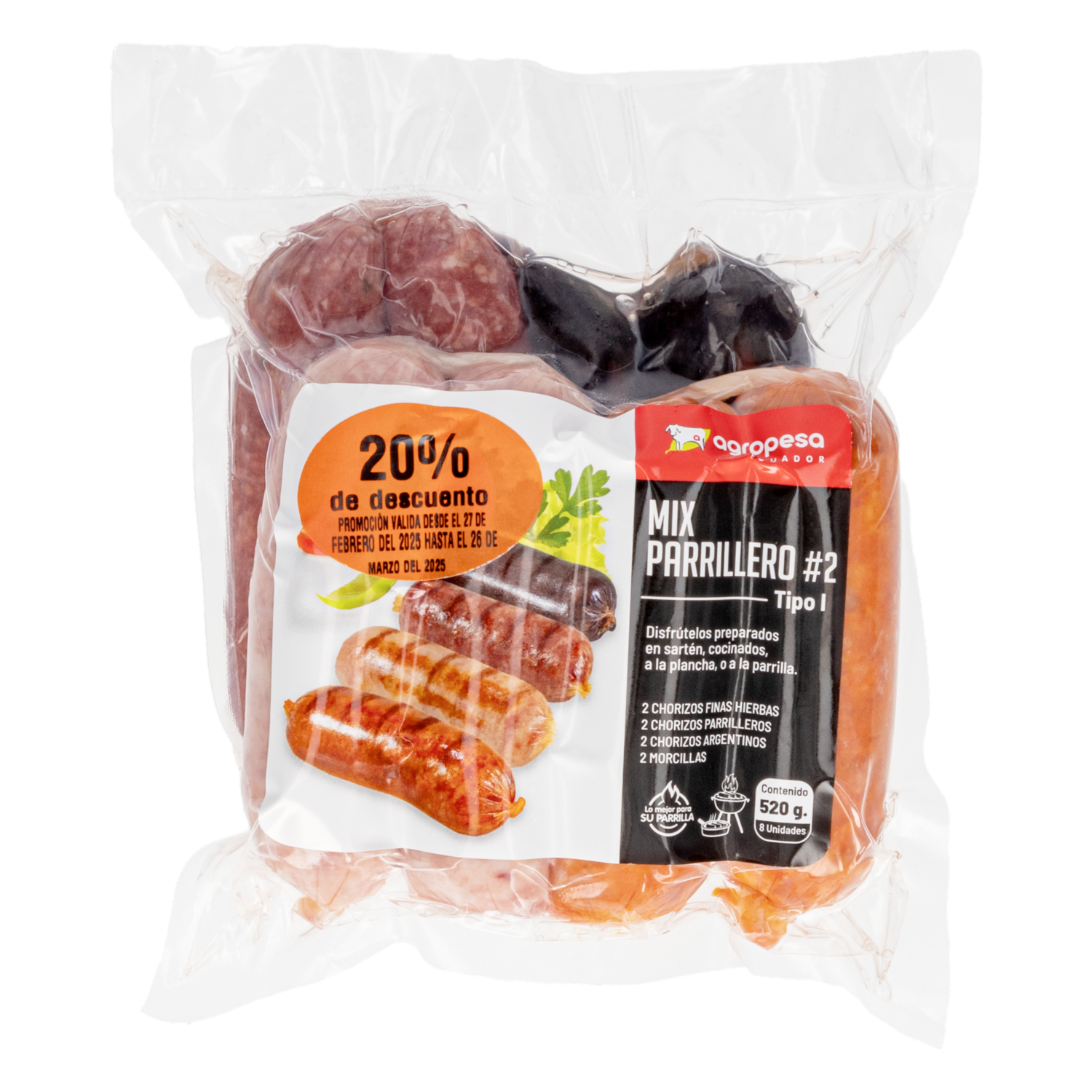 Mix Parrilleros N°2 AGROPESA 520g