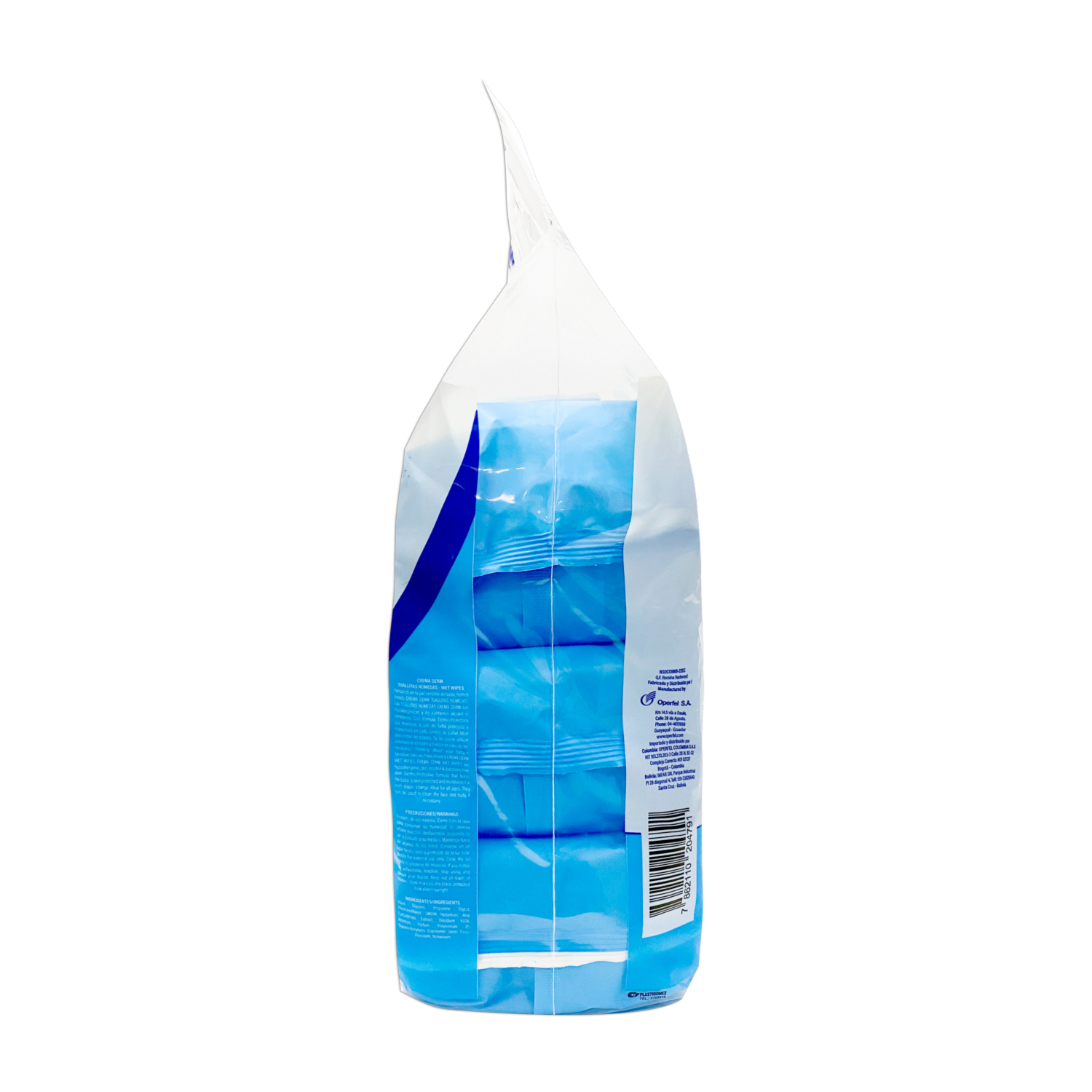 Pañitos Húmedos 0% Alcohol Y Parabenos CREMA DERM X 300 Uds