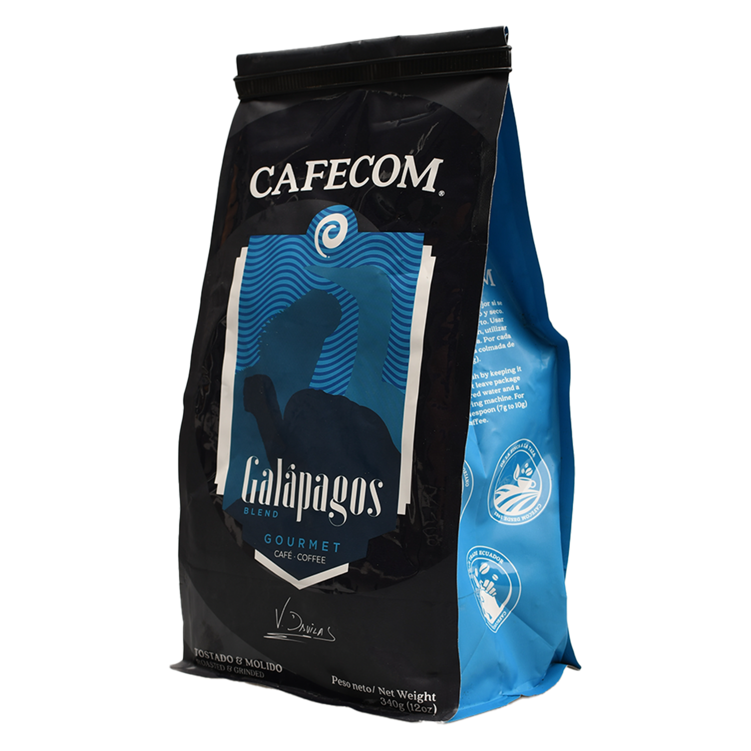 Café Tostado Y Molido Galápagos Gourmet Blend Para Pasar CAFECOM 340 G