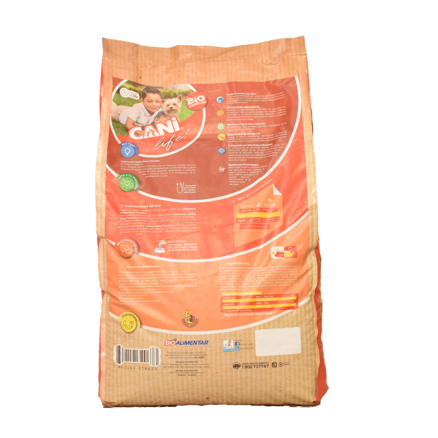 Alimento Para Perros Adultos De Razas Pequeñas CANIMENTOS 9 Kg