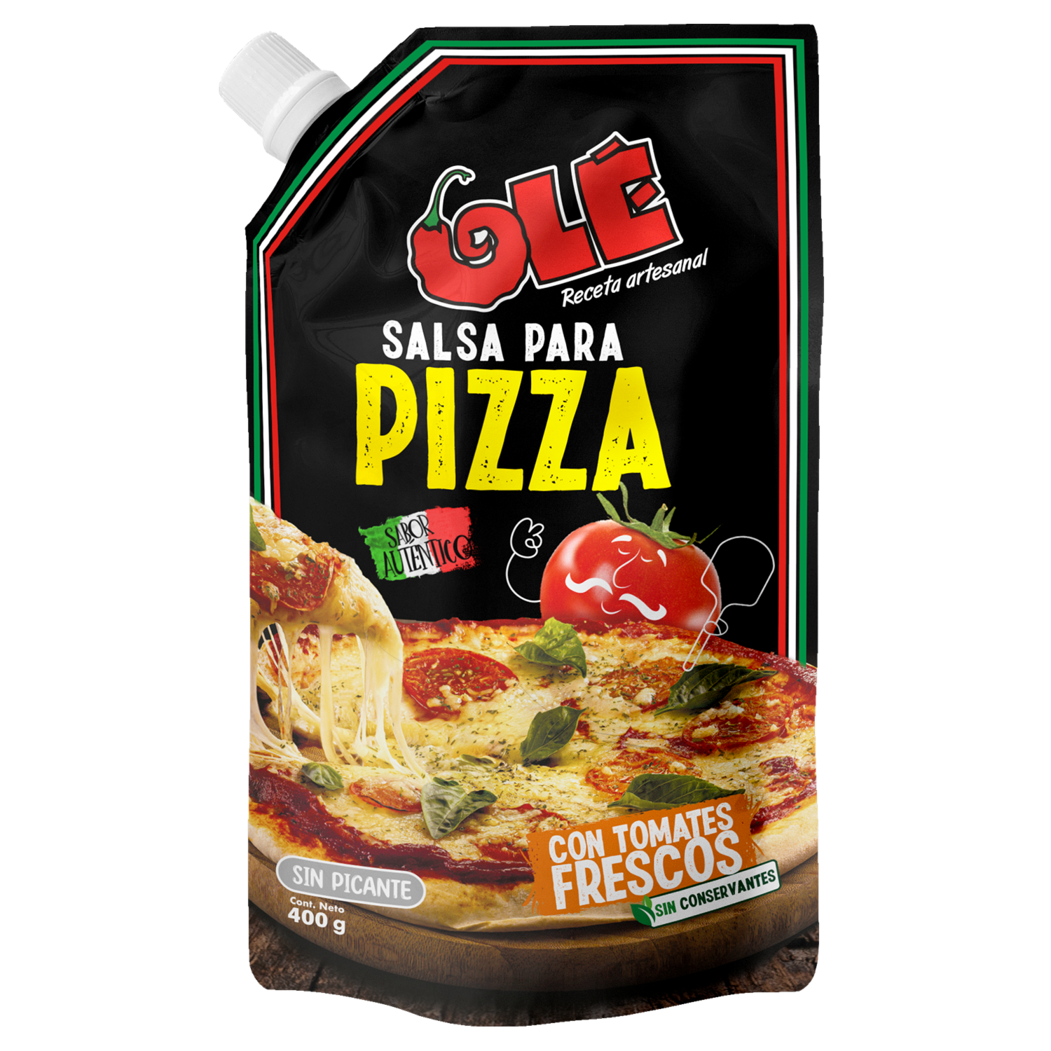 Salsa Para Pizza Sin Picante OLÉ 400 G
