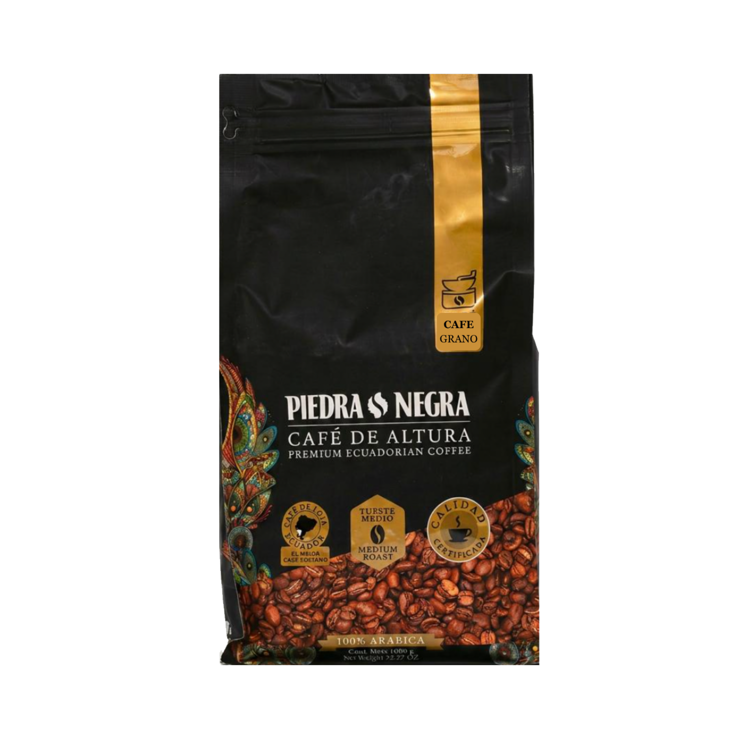 Café En Grano Gourmet 100% Arábica PIEDRA NEGRA 1 000 G