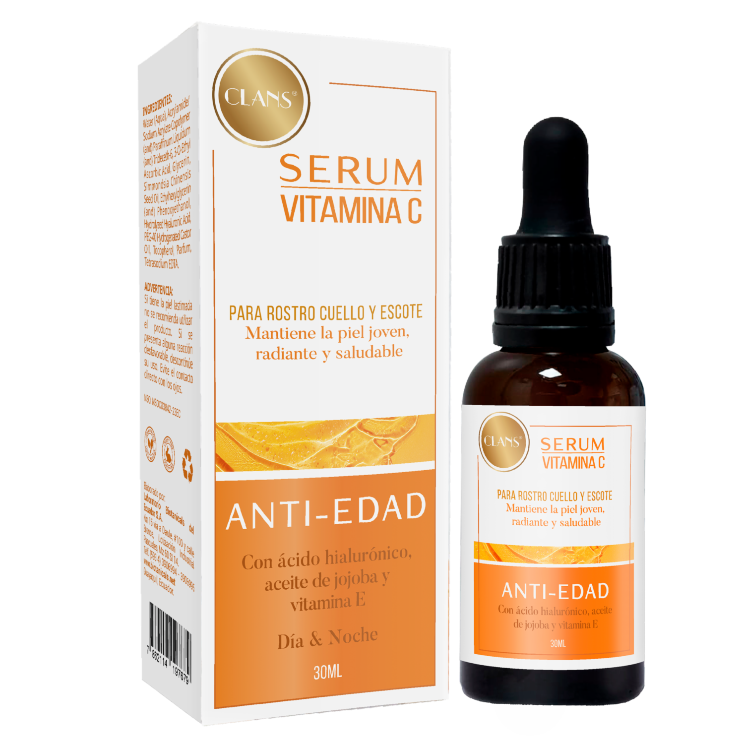 Sérum Facial Con Vitamina C CLANS 30 Ml