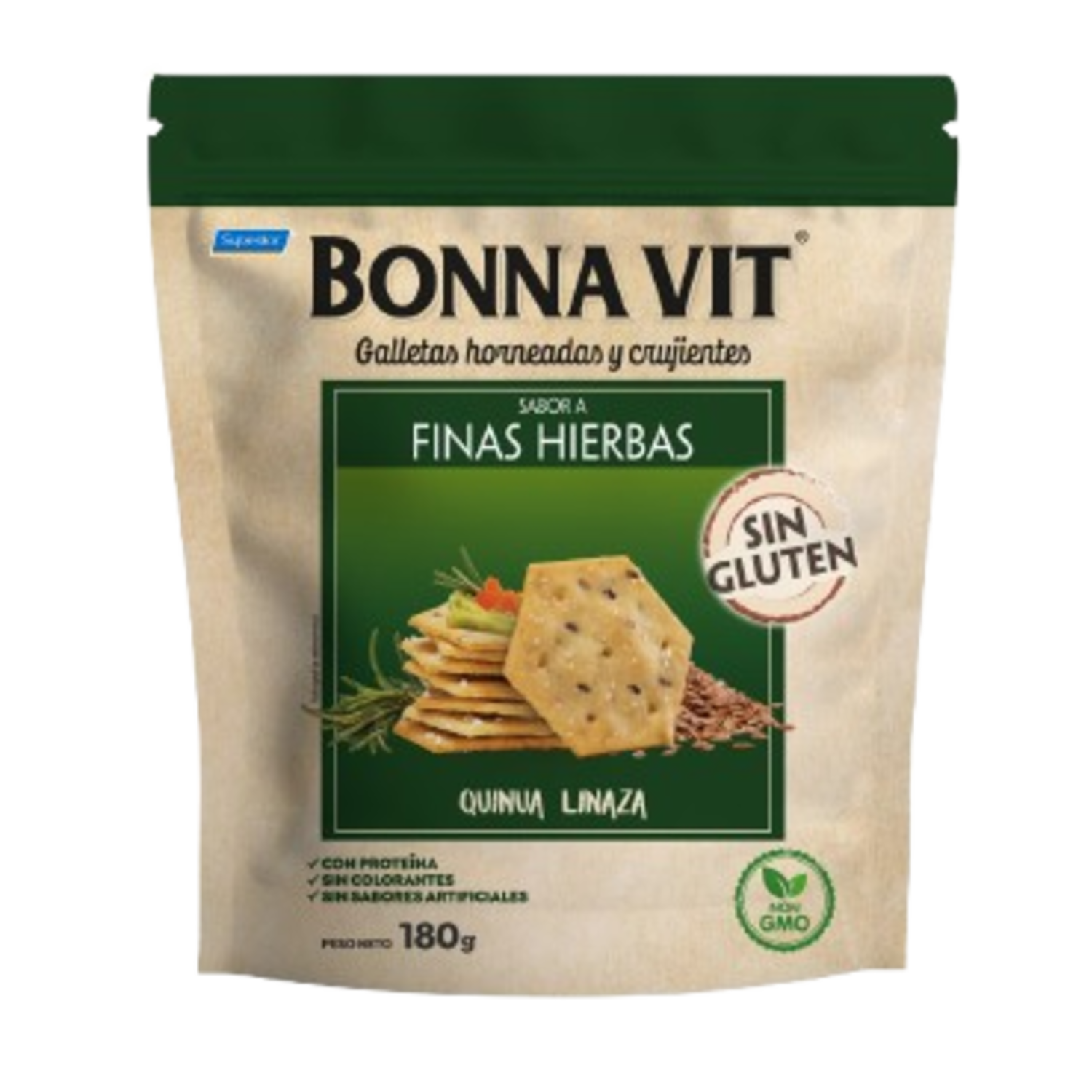 Galletas De Sal Sabor A Finas Hierbas BONNA VIT 180 G