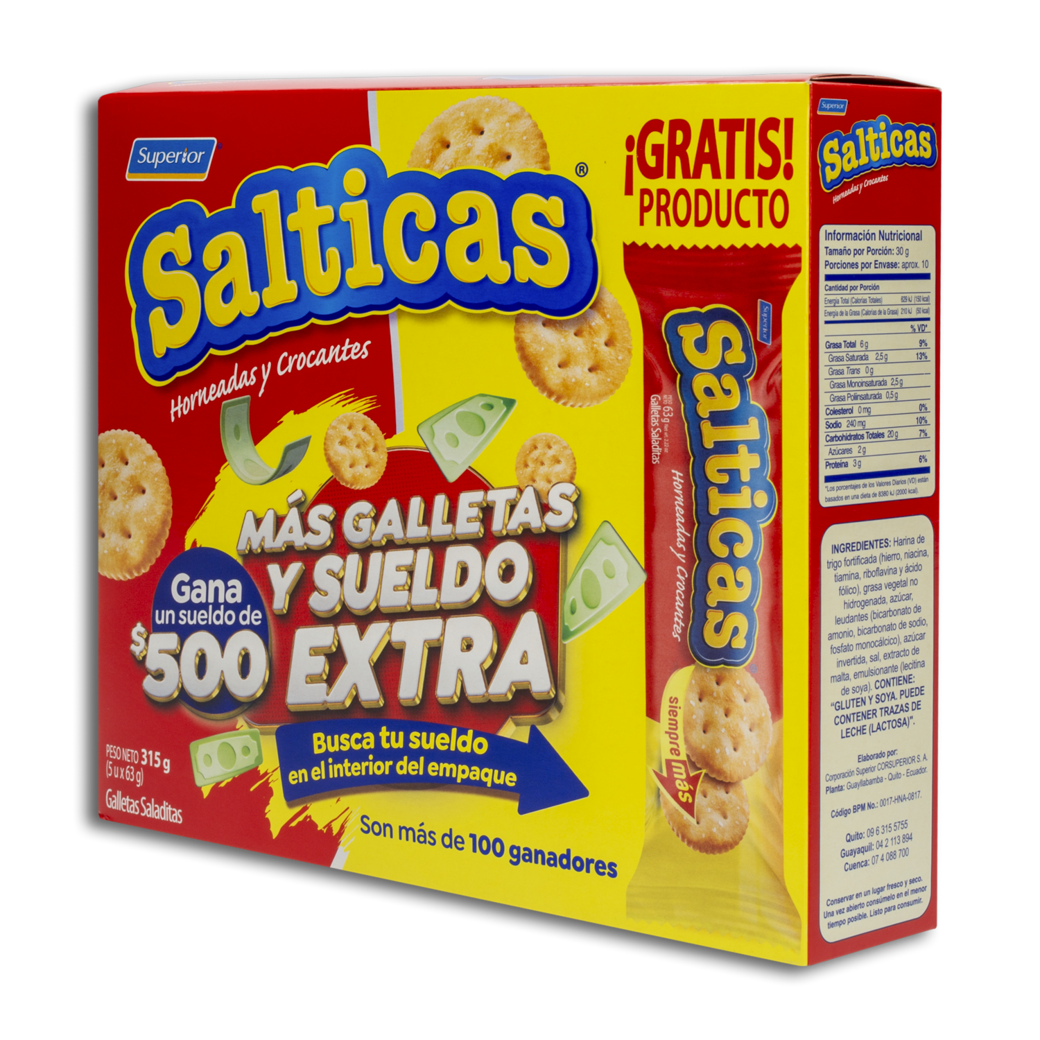 Galletas De Sal De Sal SALTICAS 315 G