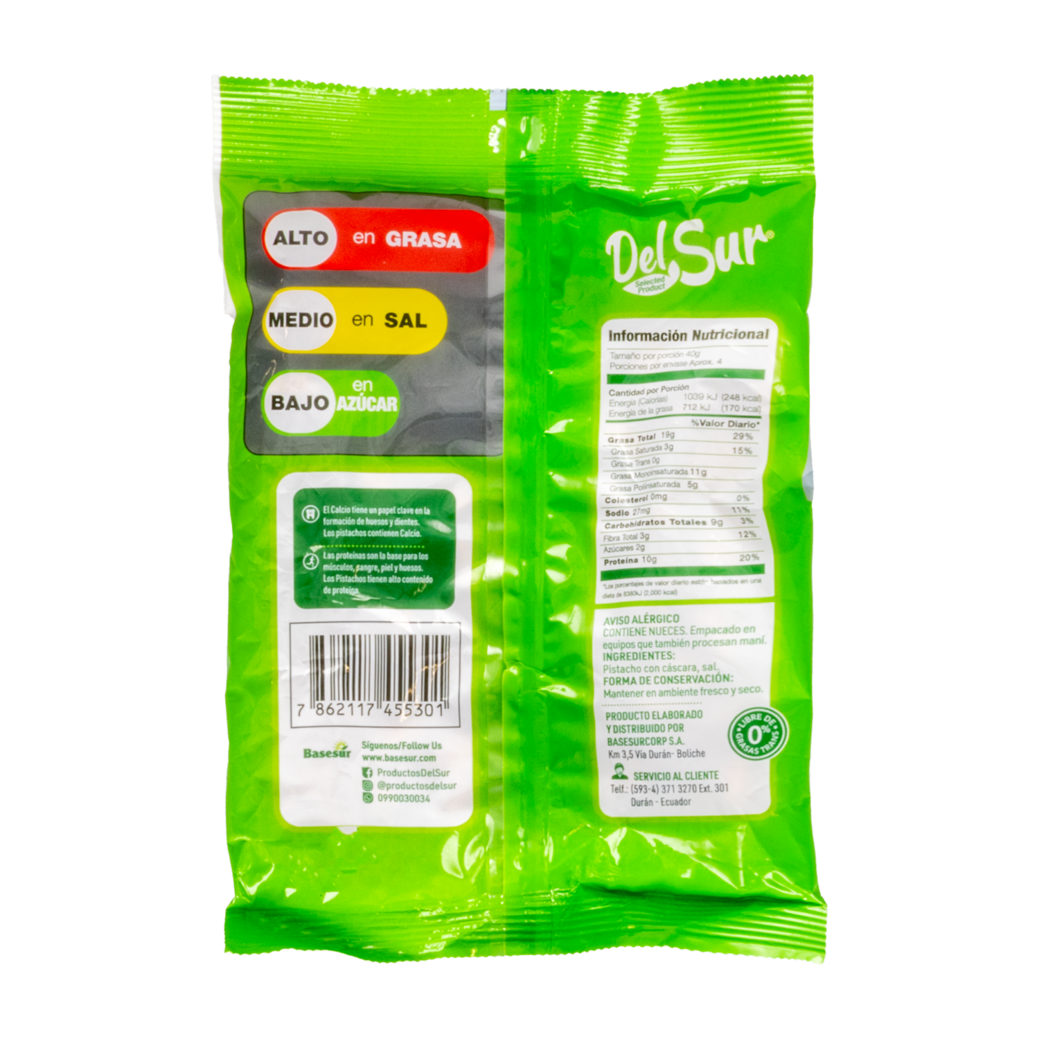 Pistachos Natural DEL SUR 150 G