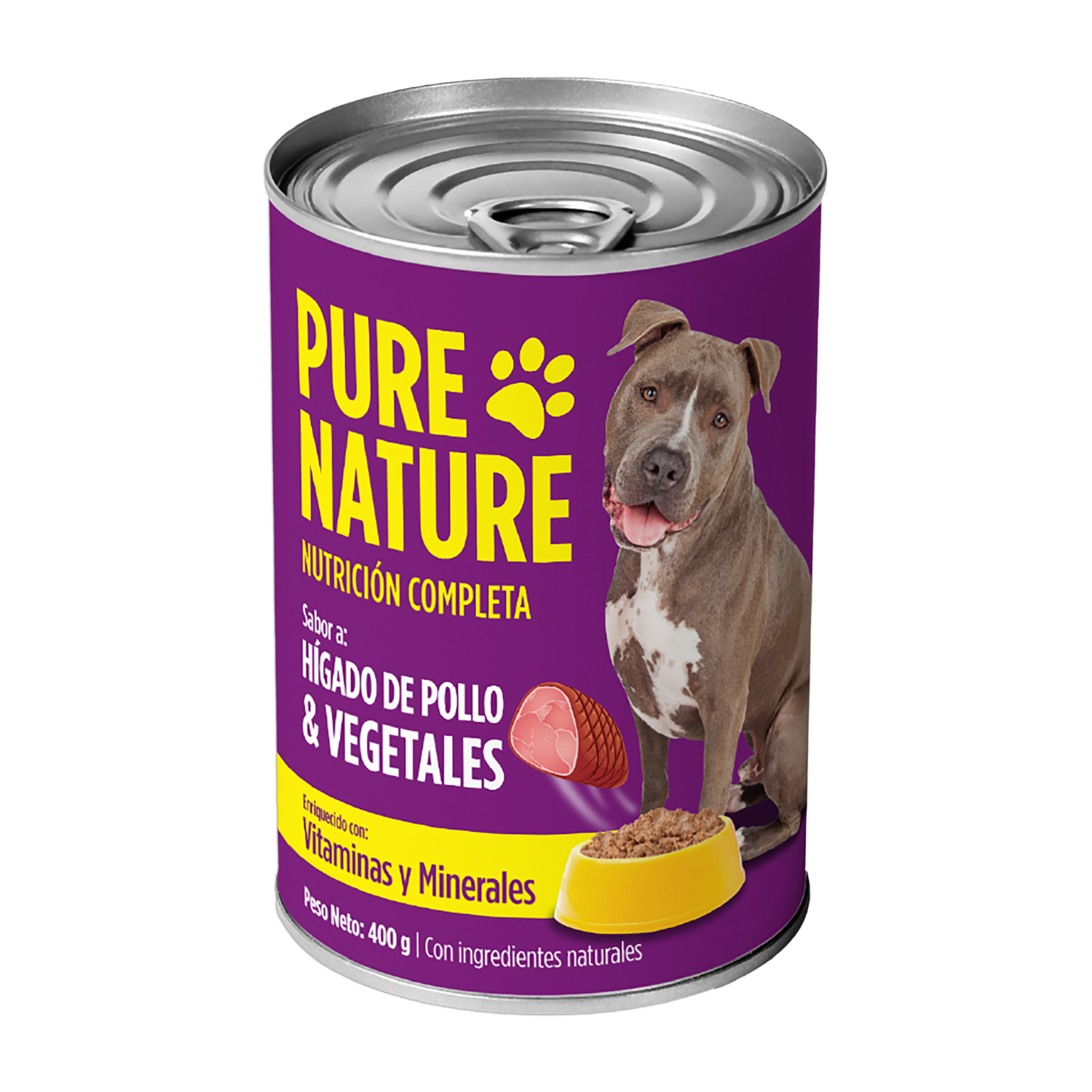 Alimento Húmedo Para Perros Perro Hígado De Pollo PURE NATURE 400 G