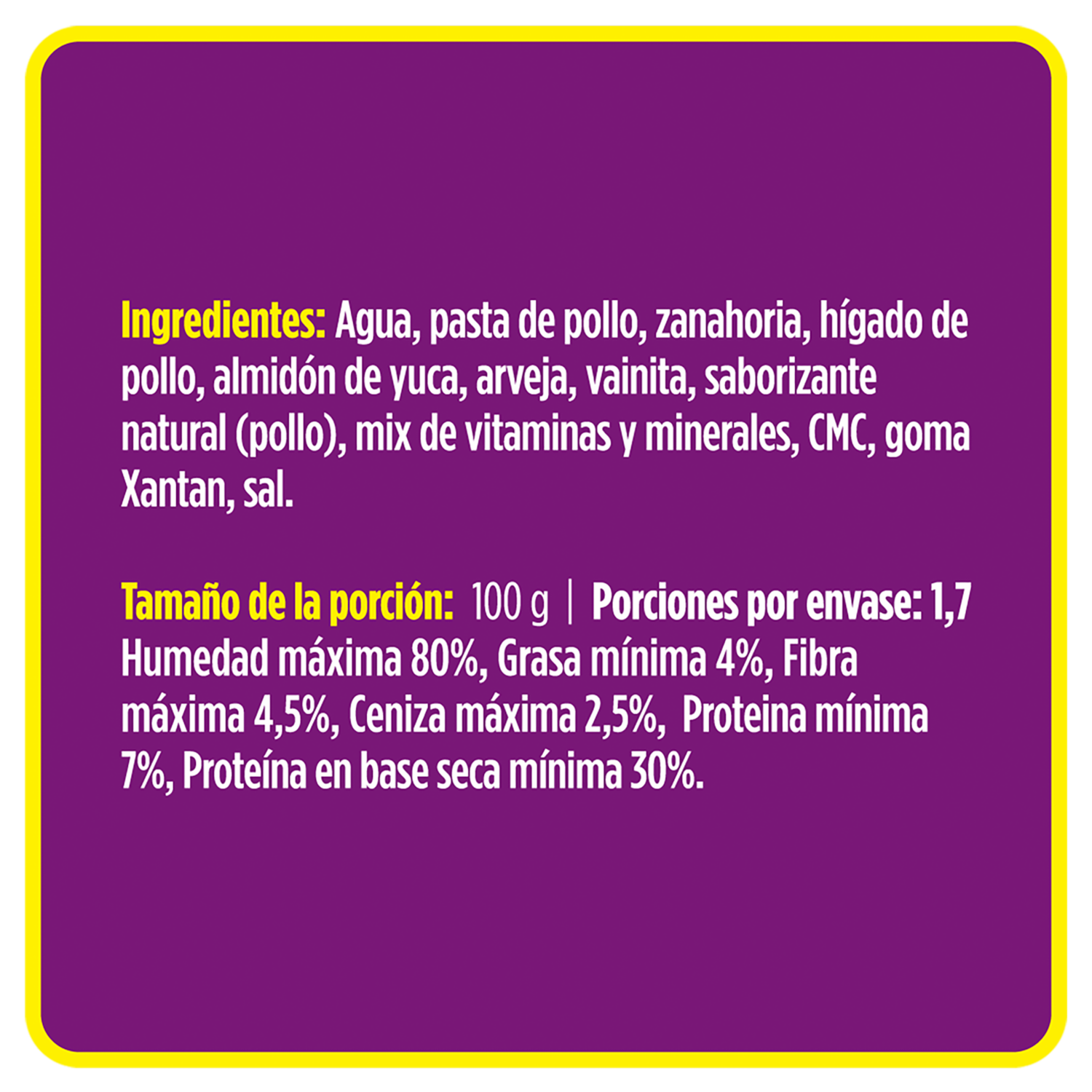 Alimento Húmedo Para Perros Perro Hígado De Pollo PURE NATURE 400 G