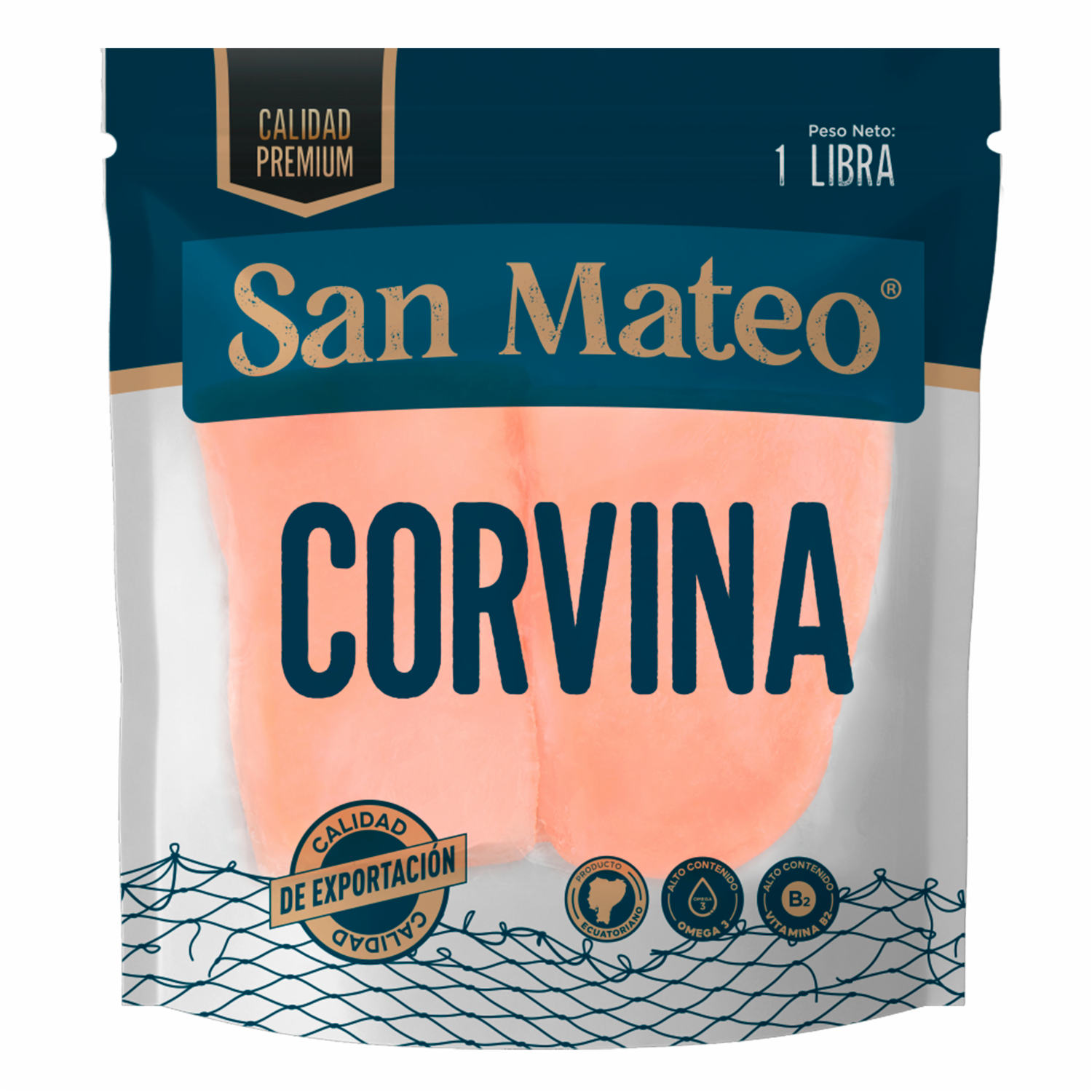 Pescado Corvina Premium SAN MATEO 454 G