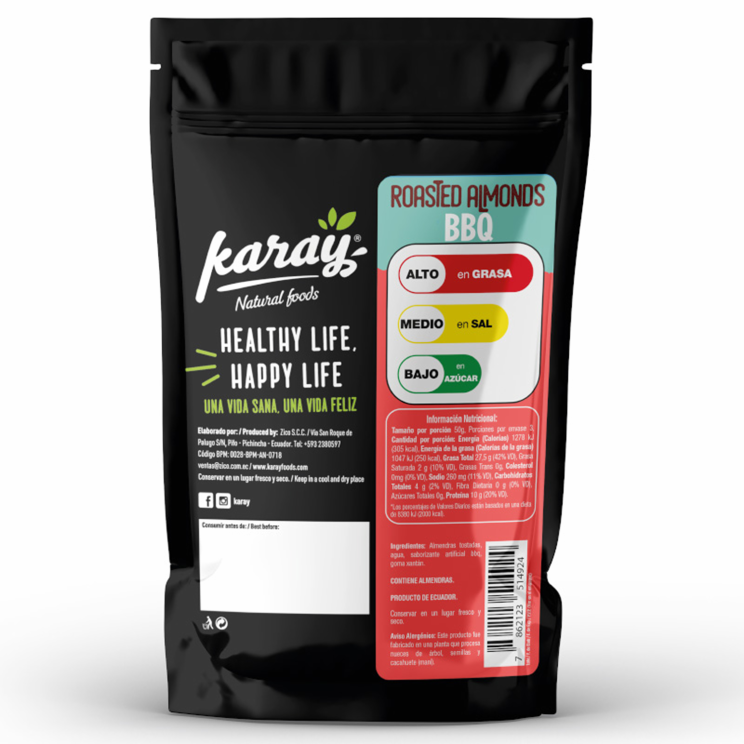 Almendras Sabor A Bbq KARAY 150 G