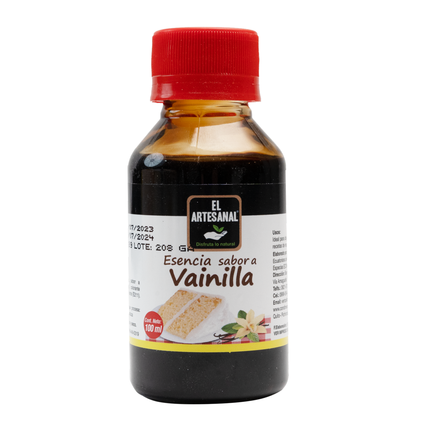 Esencia De Vainilla Repostera EL ARTESANAL 100 Ml