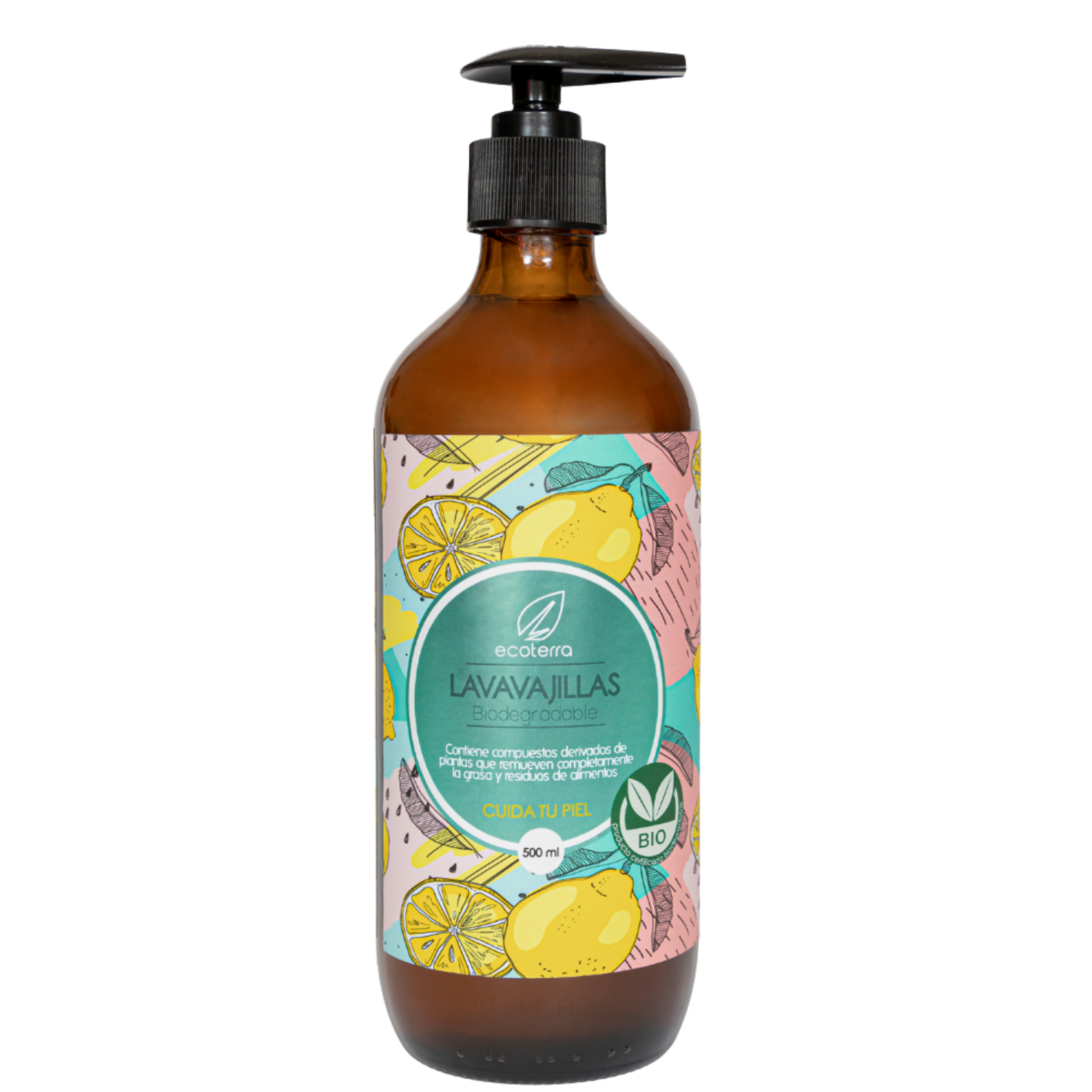 Lavavajillas Biodegradable Extracto Cítrico ECOTERRA 500 Ml