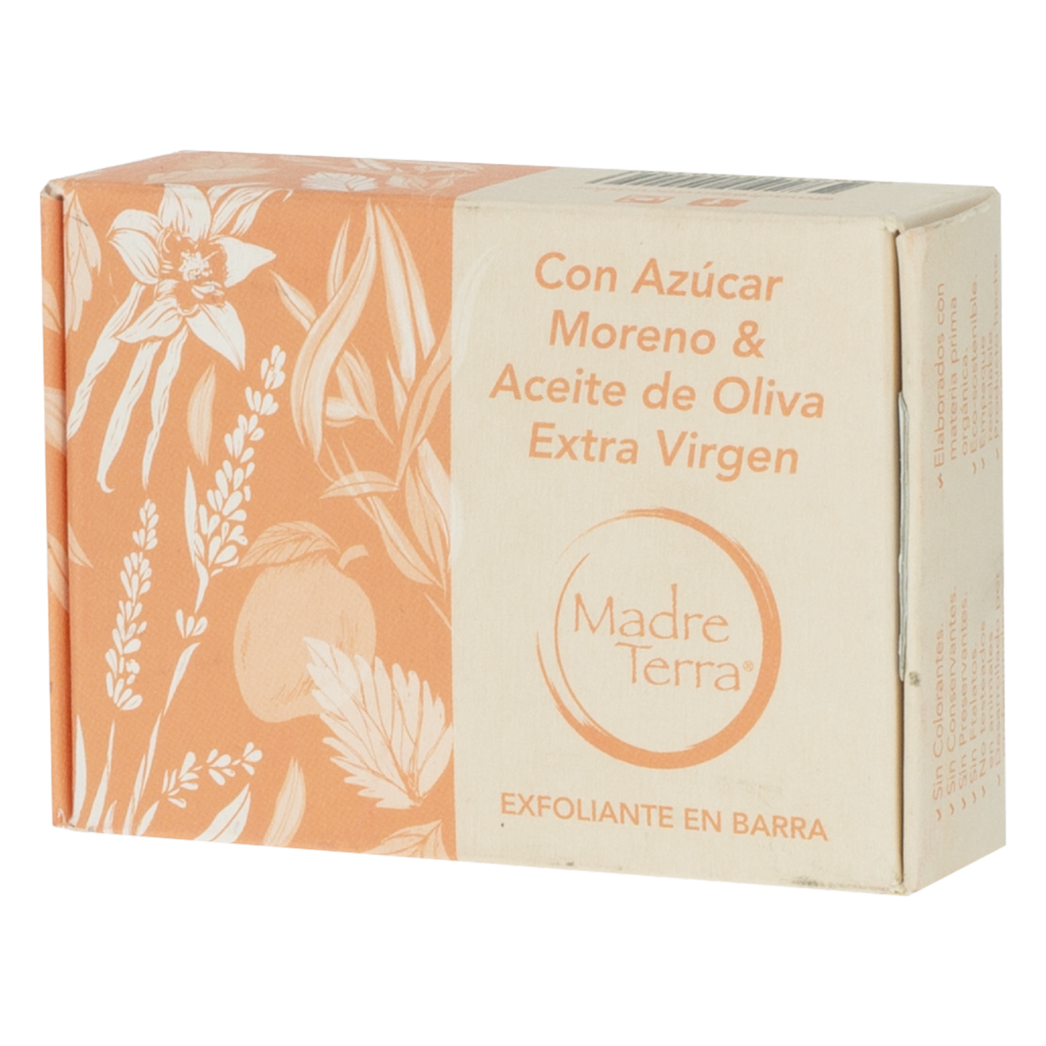 Exfoliante Facial Natural Barra Azúcar Moreno/Aceite Oliva MADRE TERRA 100 G