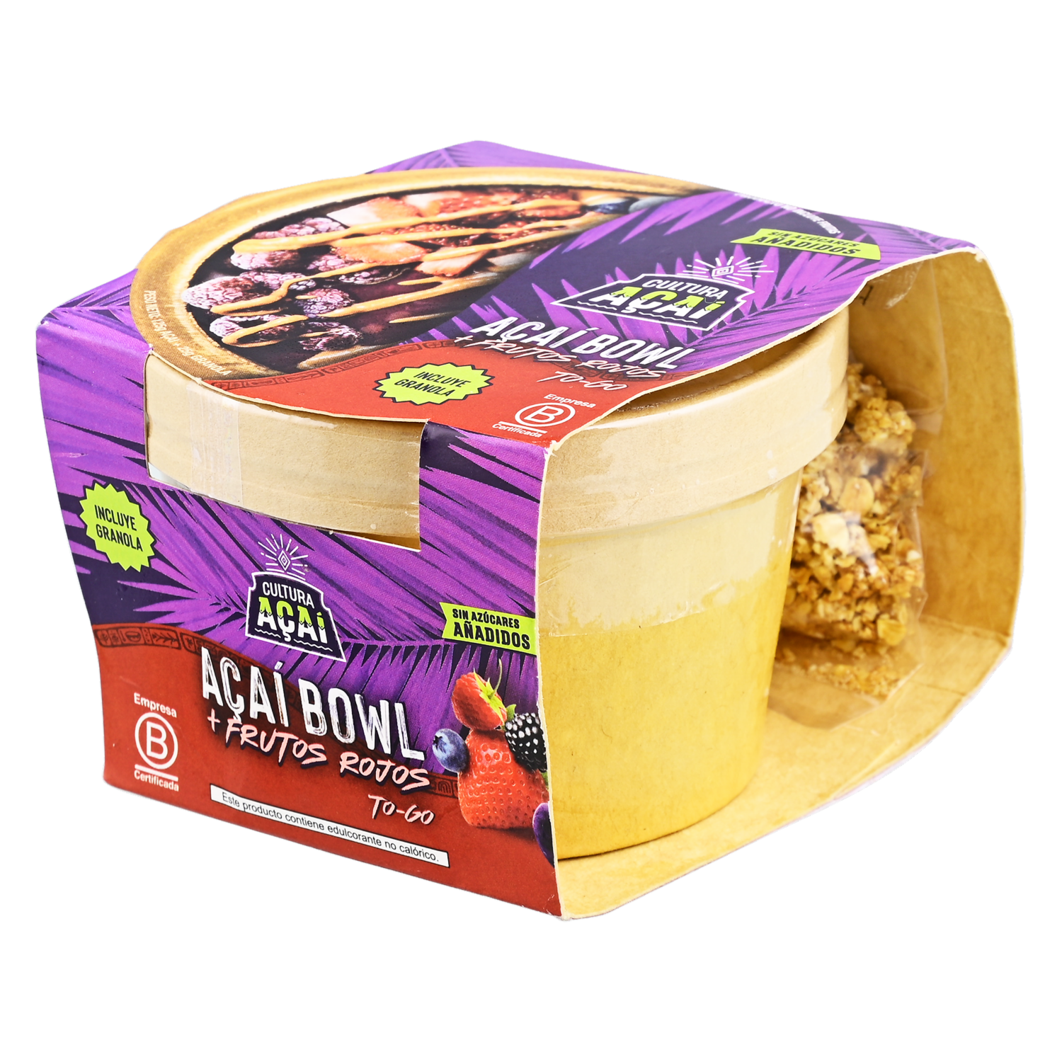 Açaí Bowl Togo De Frutos Rojos, Banana Y Granola CULTURA AÇAÍ 150 G