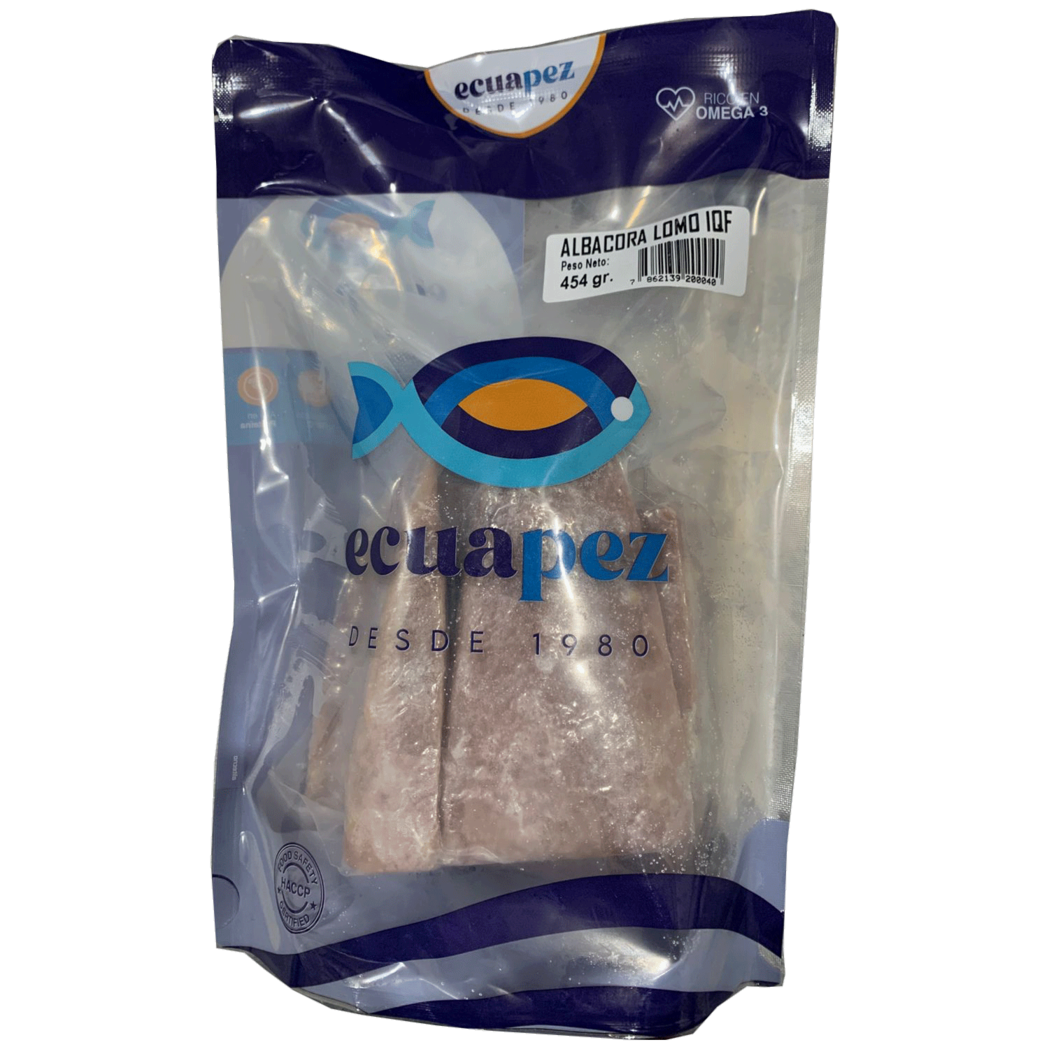 Albacora Porción IQF ECUAPEZ 454 G