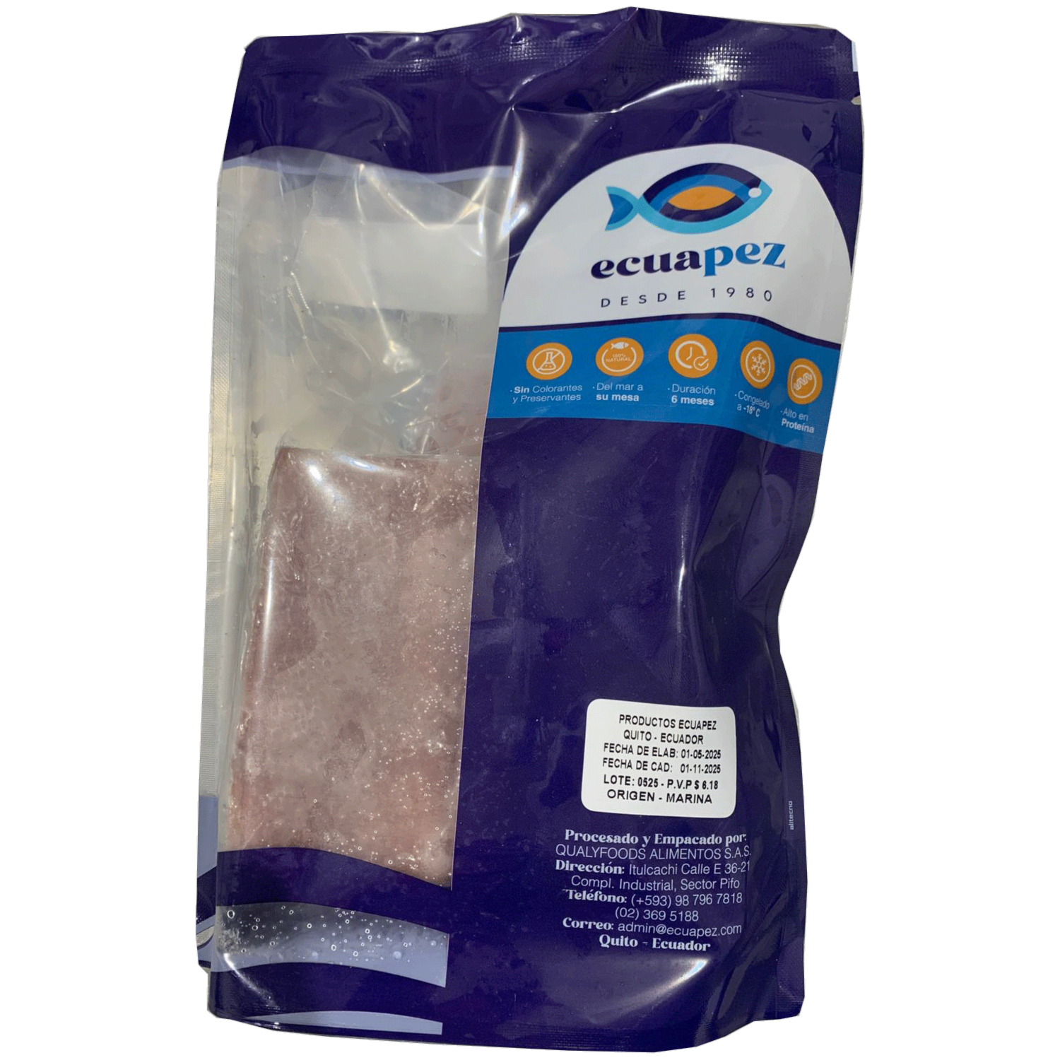 Albacora Porción IQF ECUAPEZ 454 G