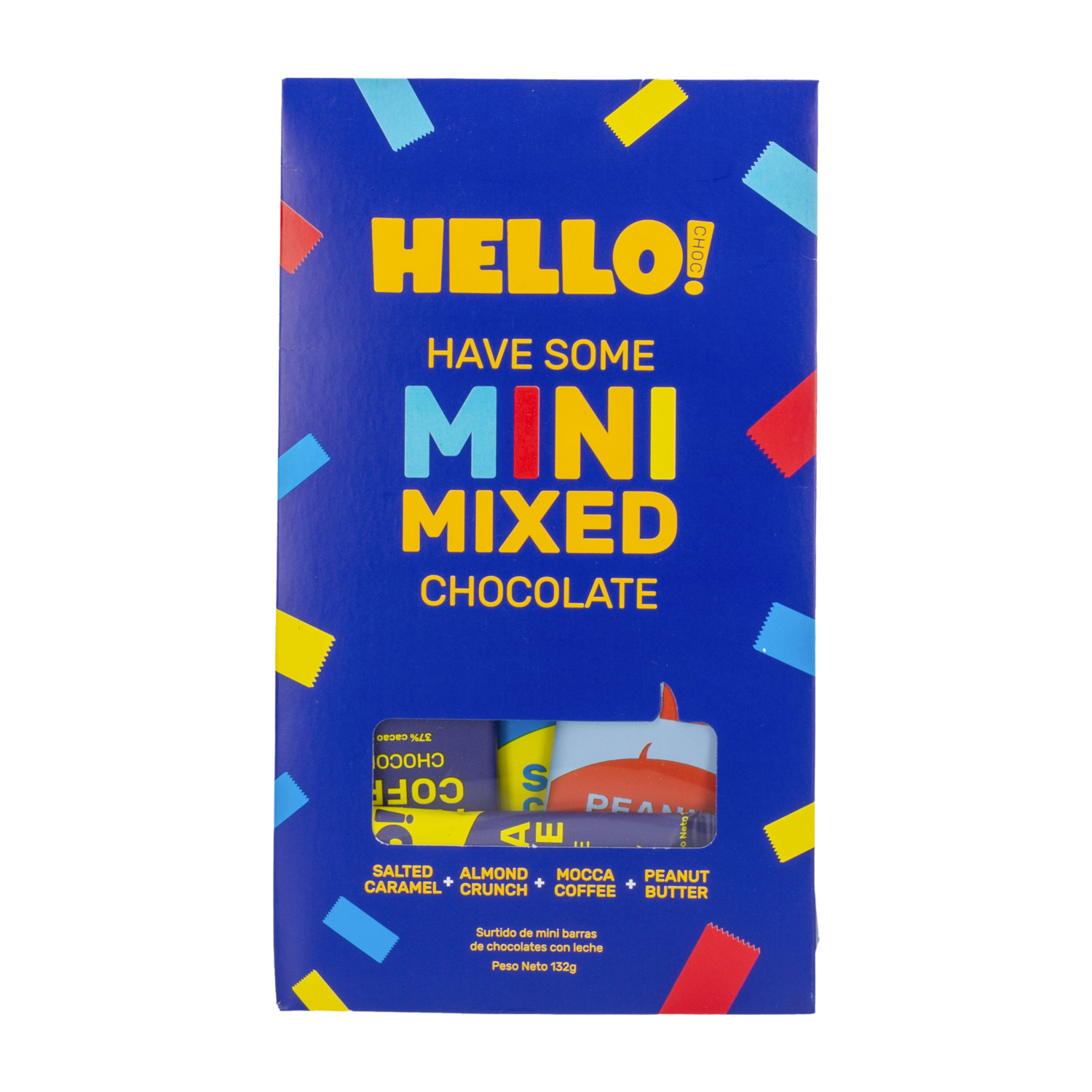 Chocolate Surtido Mini Barras HELLO CHOC 132 G