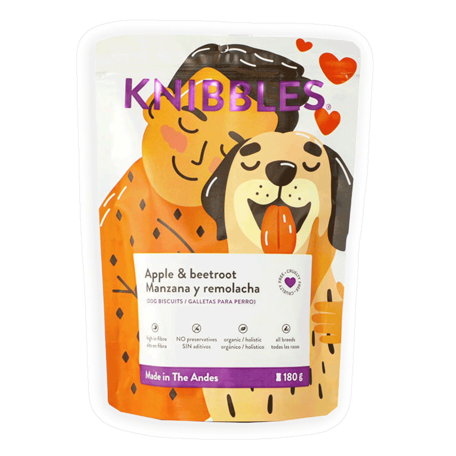 Snack Para Perros Manzana Y Remolacha KNIBBLES 180 G