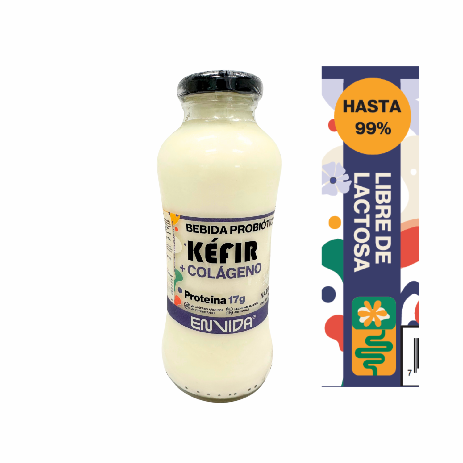 Kéfir + Colágeno Bebida Probiótica 300 Ml EN VIDA ME CUIDO