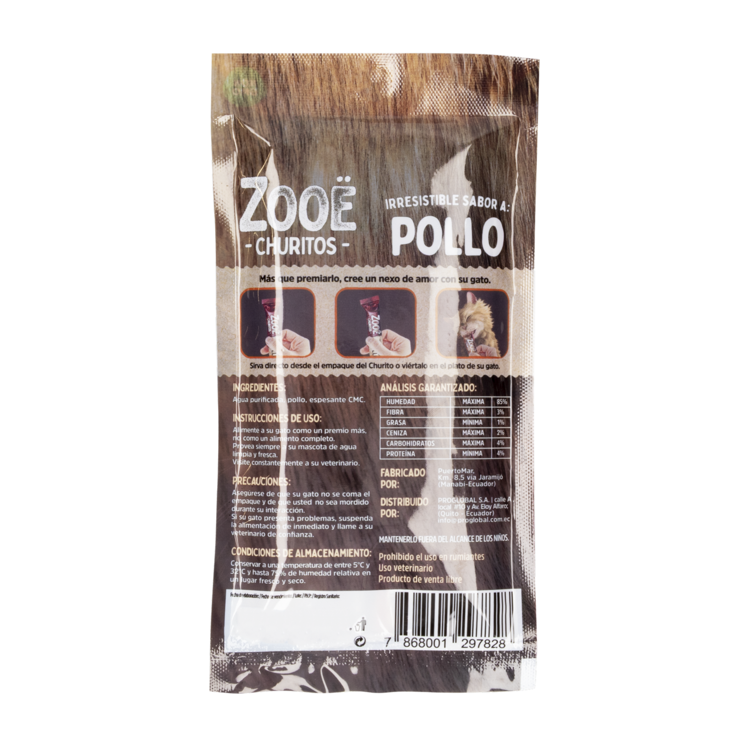 Snack Para Perros Churitos Sabor A Pollo ZOOE 56 G