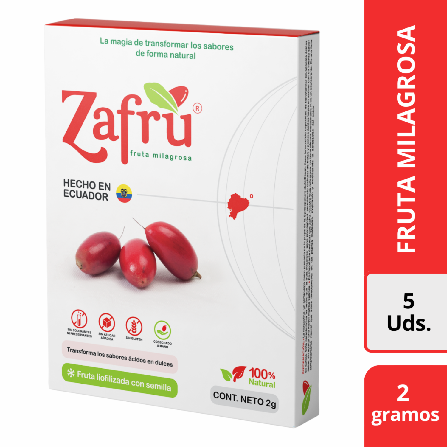 Fruta Milagrosa Liofilizada ZAFRÚ 2 G