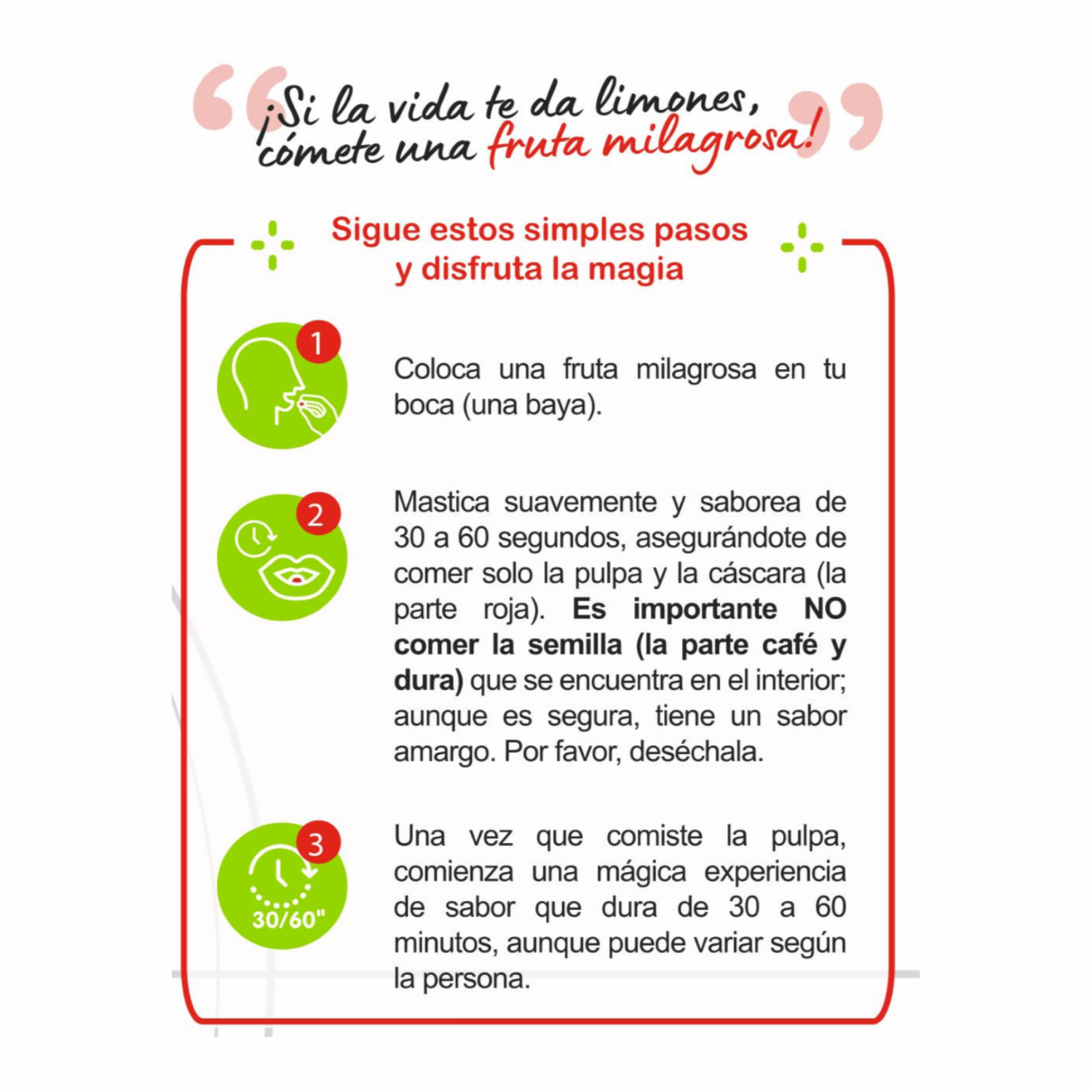 Fruta Milagrosa Liofilizada ZAFRÚ 2 G