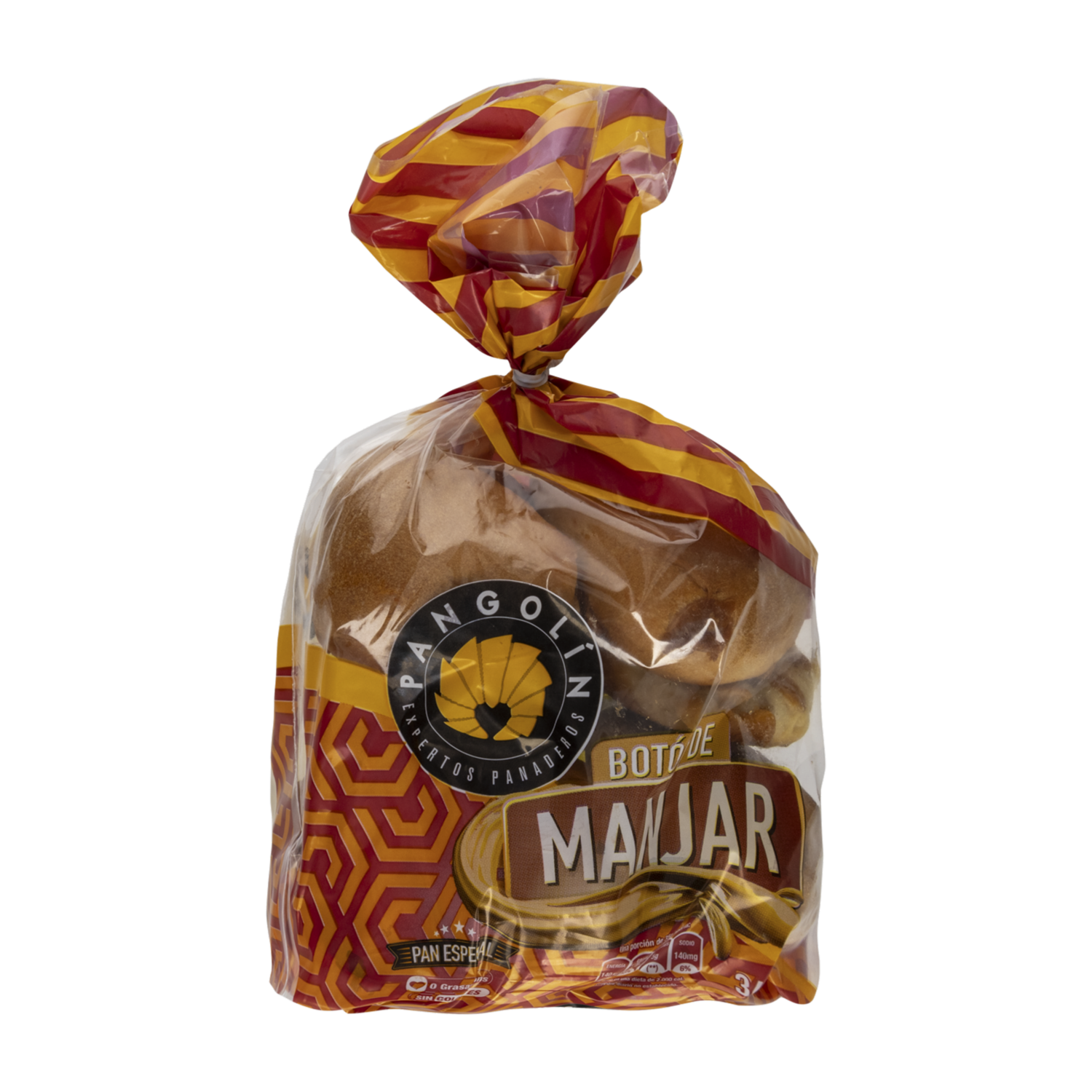 Pan Botón De Manjar PANGOLÍN 360 G